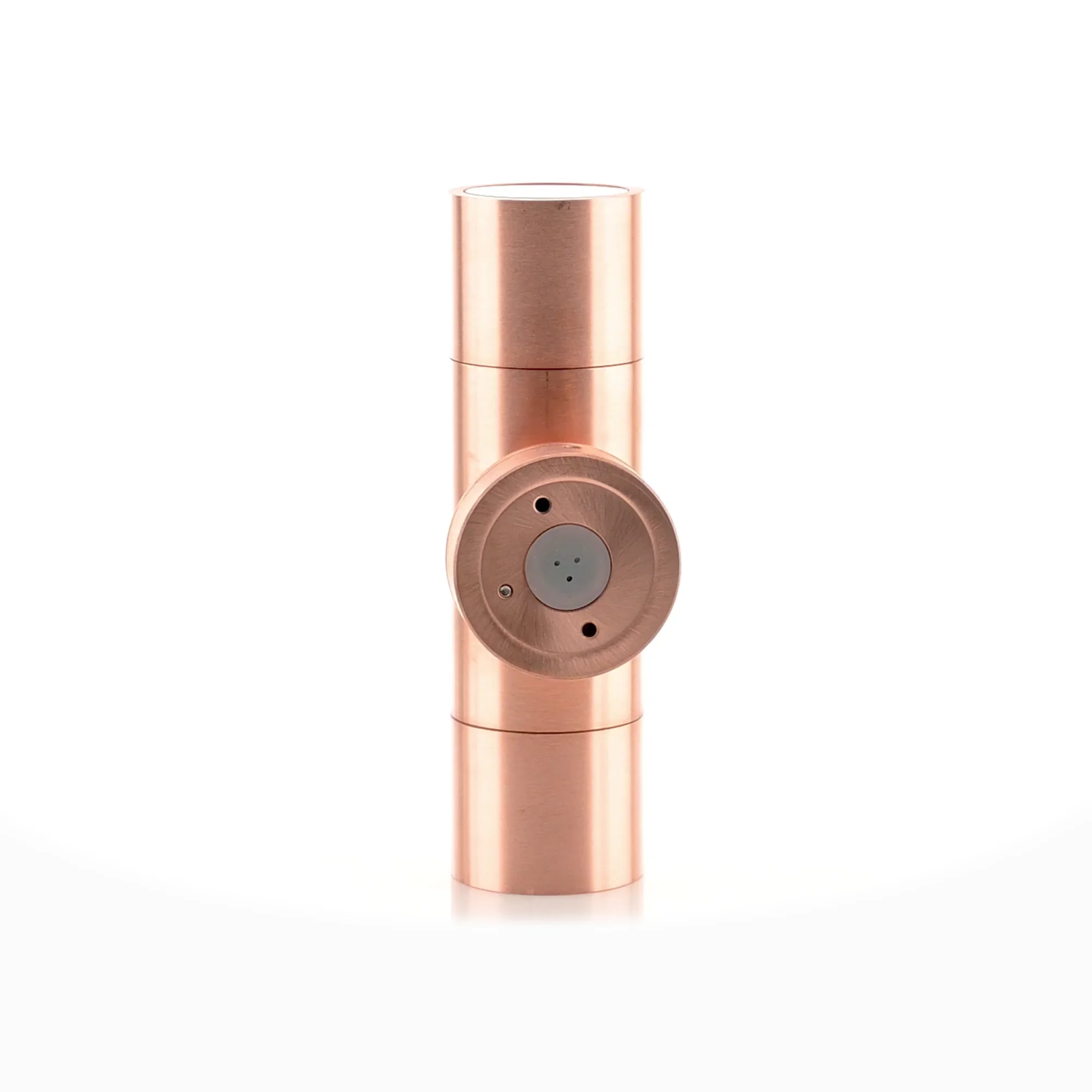 HV1015T-HV1017T - Tivah Solid Copper TRI Colour Up & Down Wall Pillar Lights 360 degree view