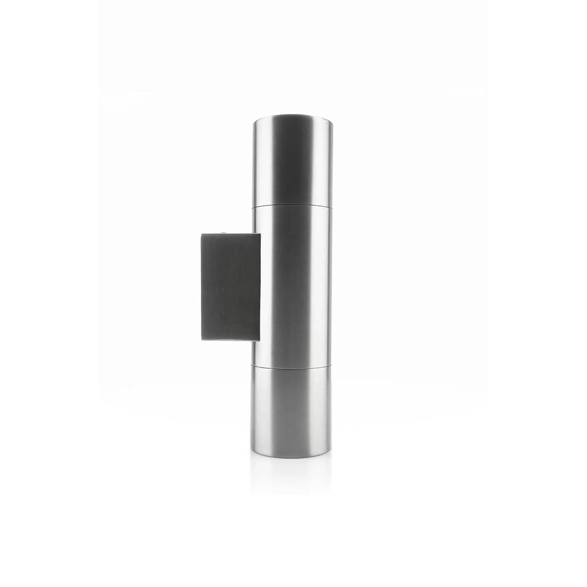 HV1071T - Piaz Stainless Steel TRI Colour Up & Down Wall Pillar Lights 360 degree view