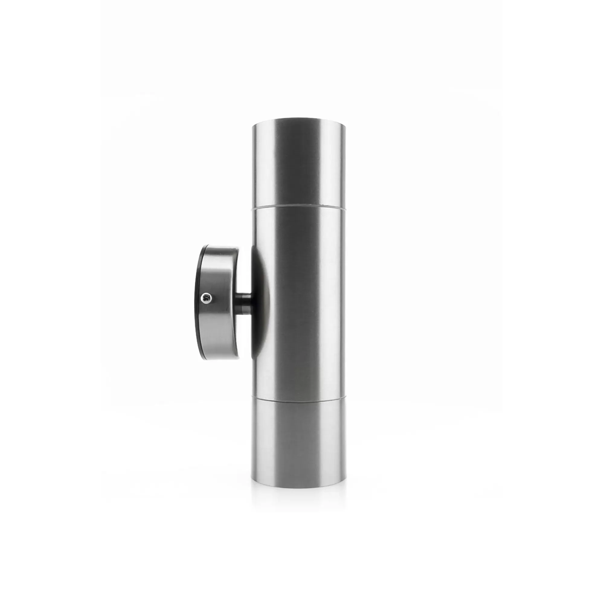 HV1072T  - Fortis Stainless Steel TRI Colour Up & Down Wall Pillar Lights 360 degree view