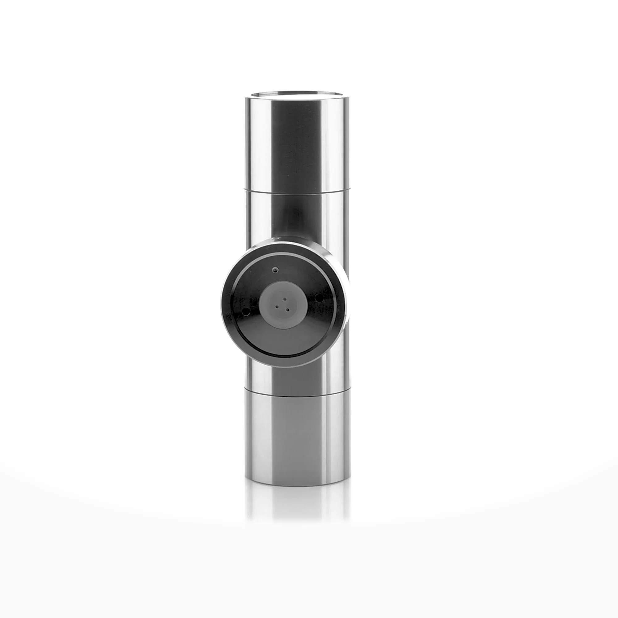 HV1085T-HV1087T - Tivah Titanium Aluminium TRI Colour Up & Down Wall Pillar Lights 360 degree view