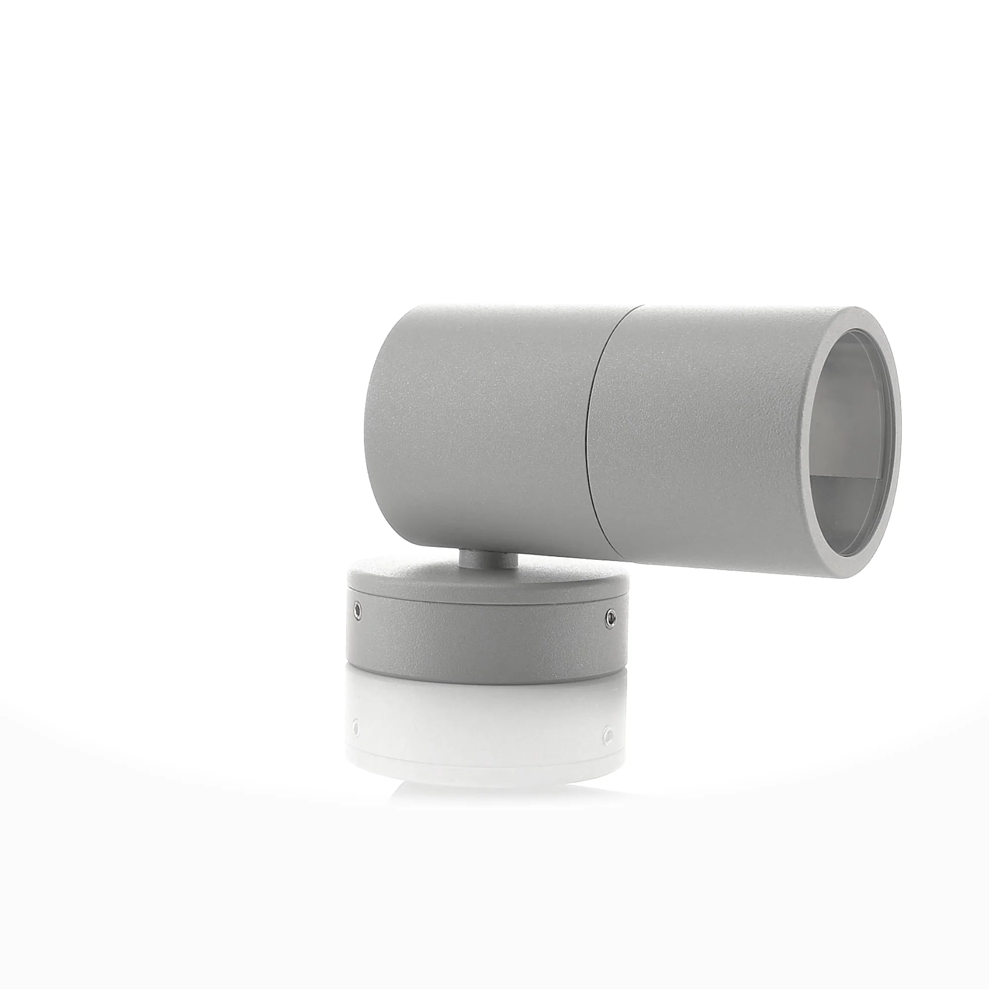 HV1145T-HV1147T - Tivah Silver TRI Colour Fixed Down Wall Pillar Lights 360 degree view
