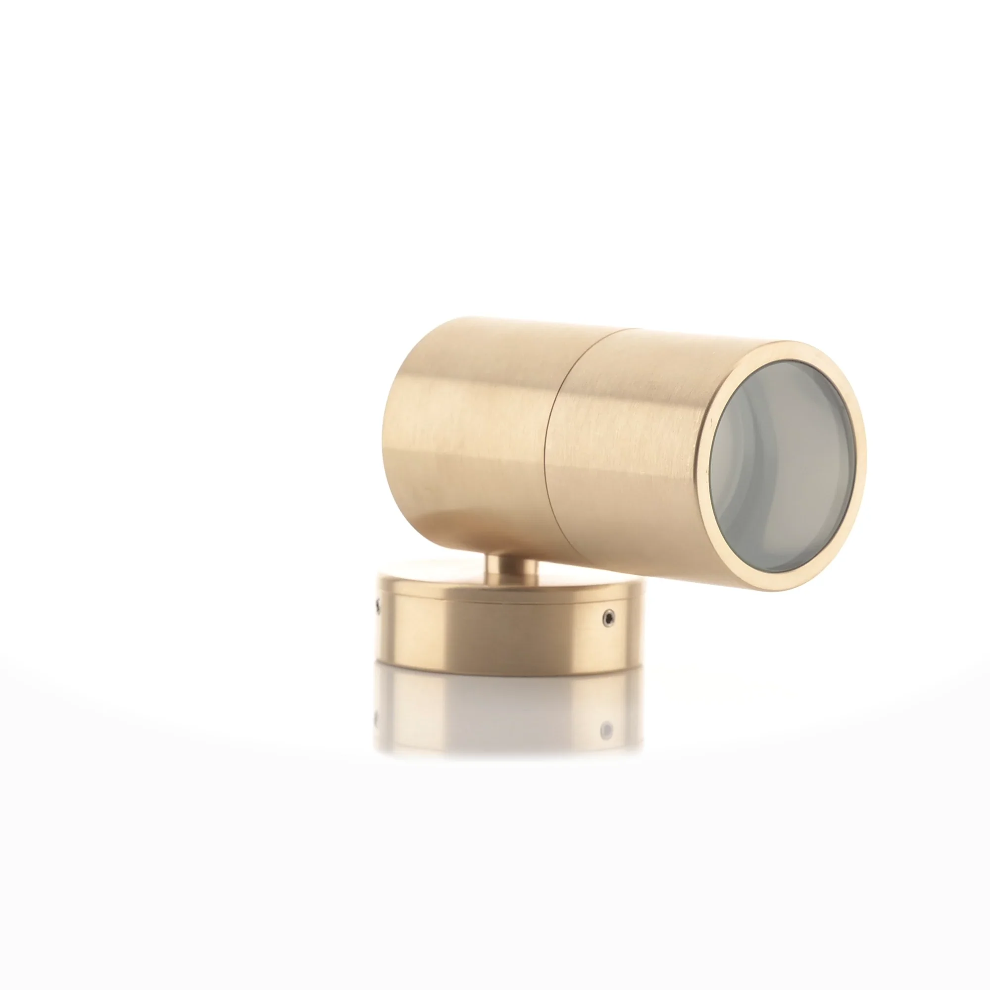 HV1155T-HV1157T - Tivah Solid Brass TRI Colour Fixed Down Wall Pillar Lights 360 degree view