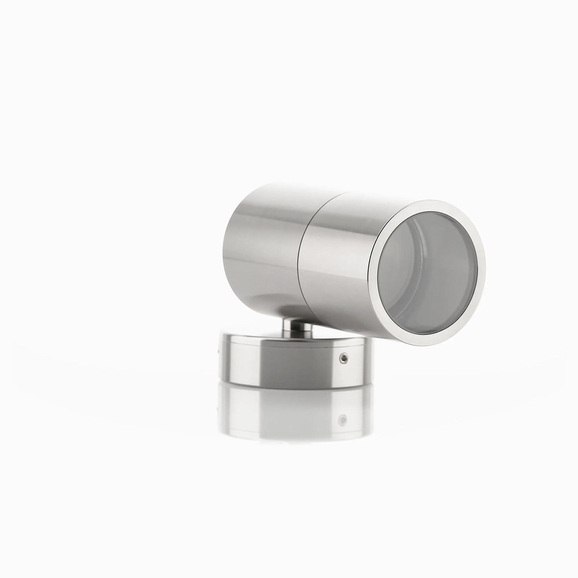 HV1185T-HV1187T - Tivah Titanium Aluminum TRI Colour Fixed Down Wall Pillar Lights 360 degree view