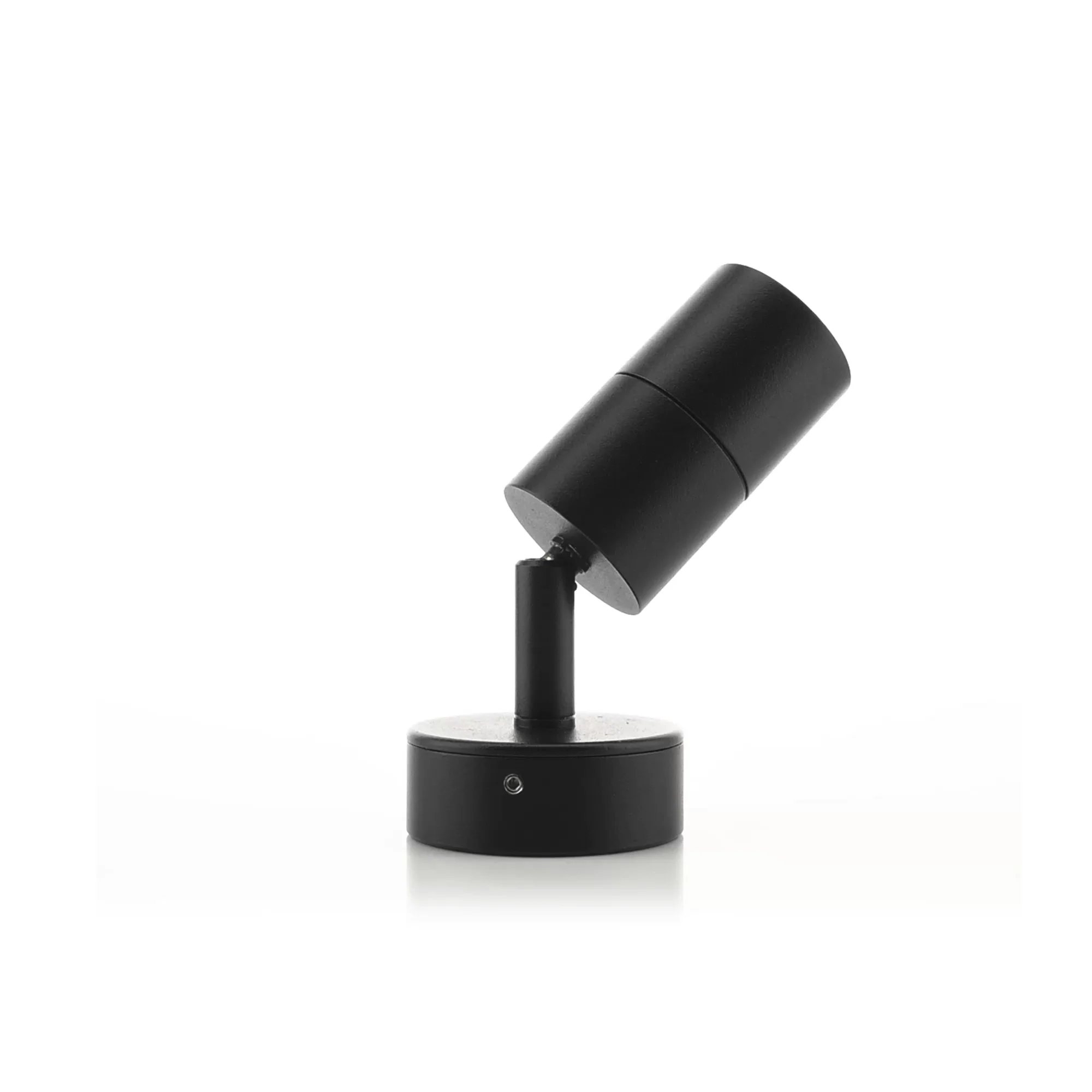 HV1227MR11NW - Mini Tivah Aluminium Black Single Adjustable Wall Pillar Lights 360 degree view