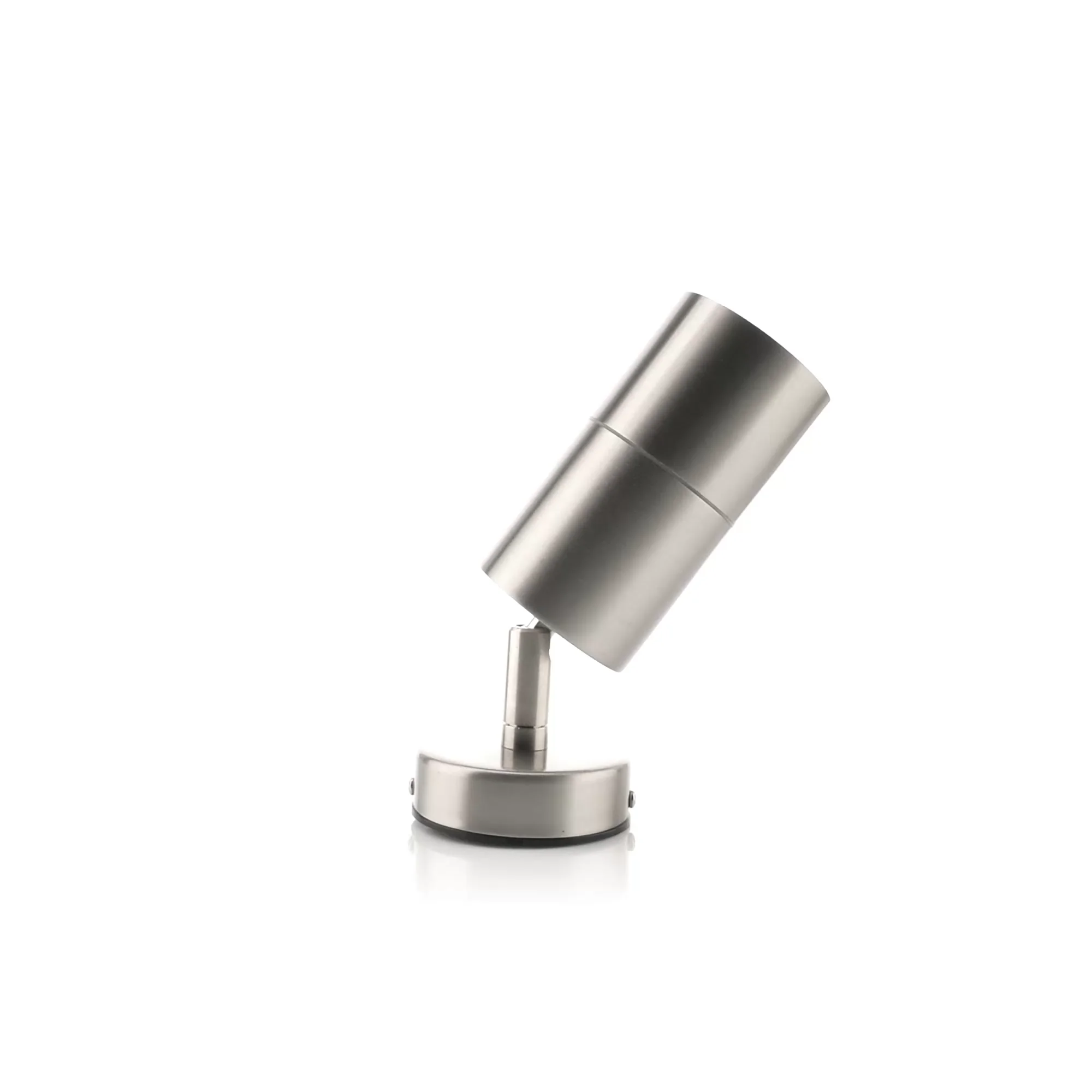 HV1272T - Fortis Stainless Steel TRI Colour Single Adjustable LED Wall Pillar Light 360 degree view