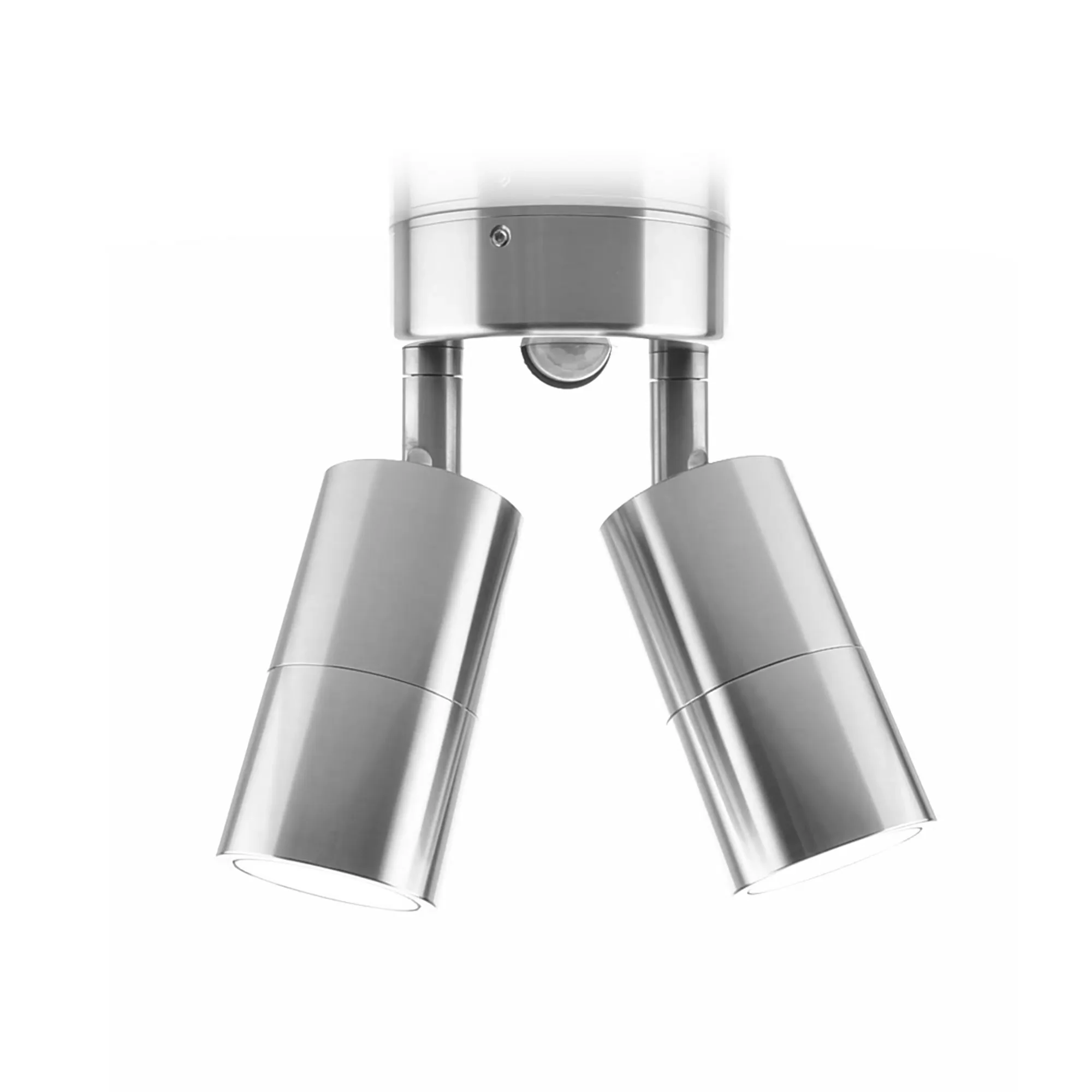 HV1305T-PIR | HV1306T-PIR - Tivah 316 Stainless Steel TRI Colour Double Adjustable Spot Lights with Sensor 360 degree view
