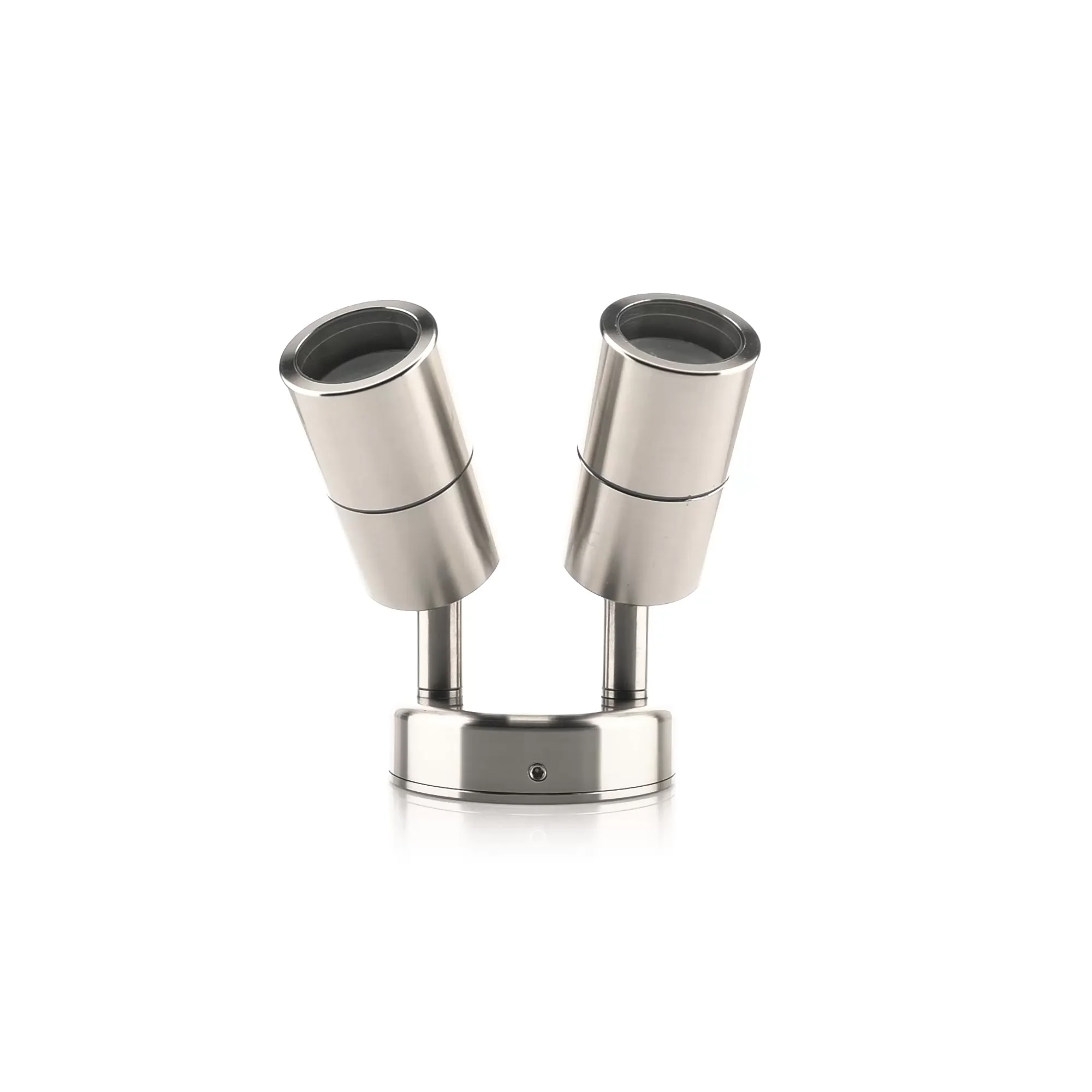 HV1307MR11NW - Mini Tivah 316 Stainless Steel Double Adjustable Wall Pillar Lights 360 degree view