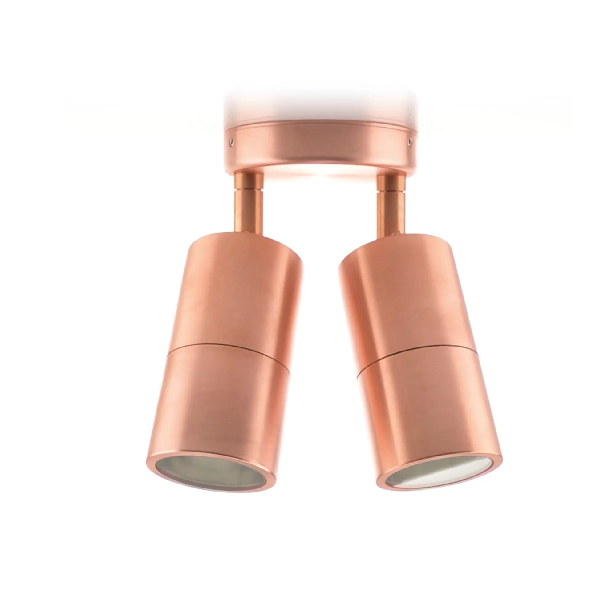 HV1315T-HV1317T - Tivah Solid Copper TRI Colour Double Adjustable Wall Pillar Lights 360 degree view