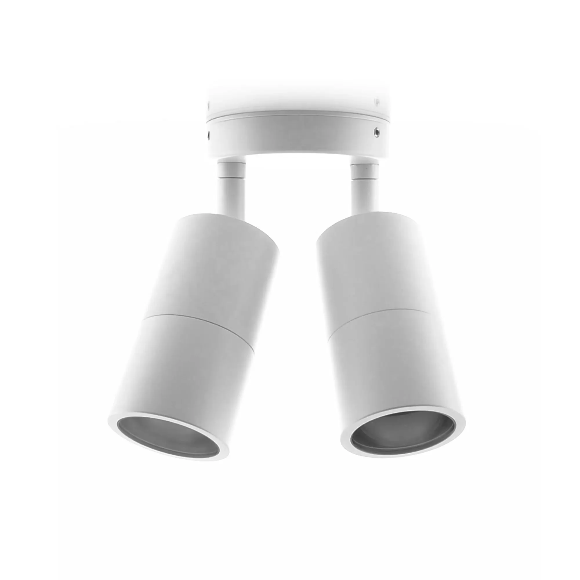HV1335T-HV1337T - Tivah White TRI Colour Double Adjustable Wall Pillar Lights 360 degree view