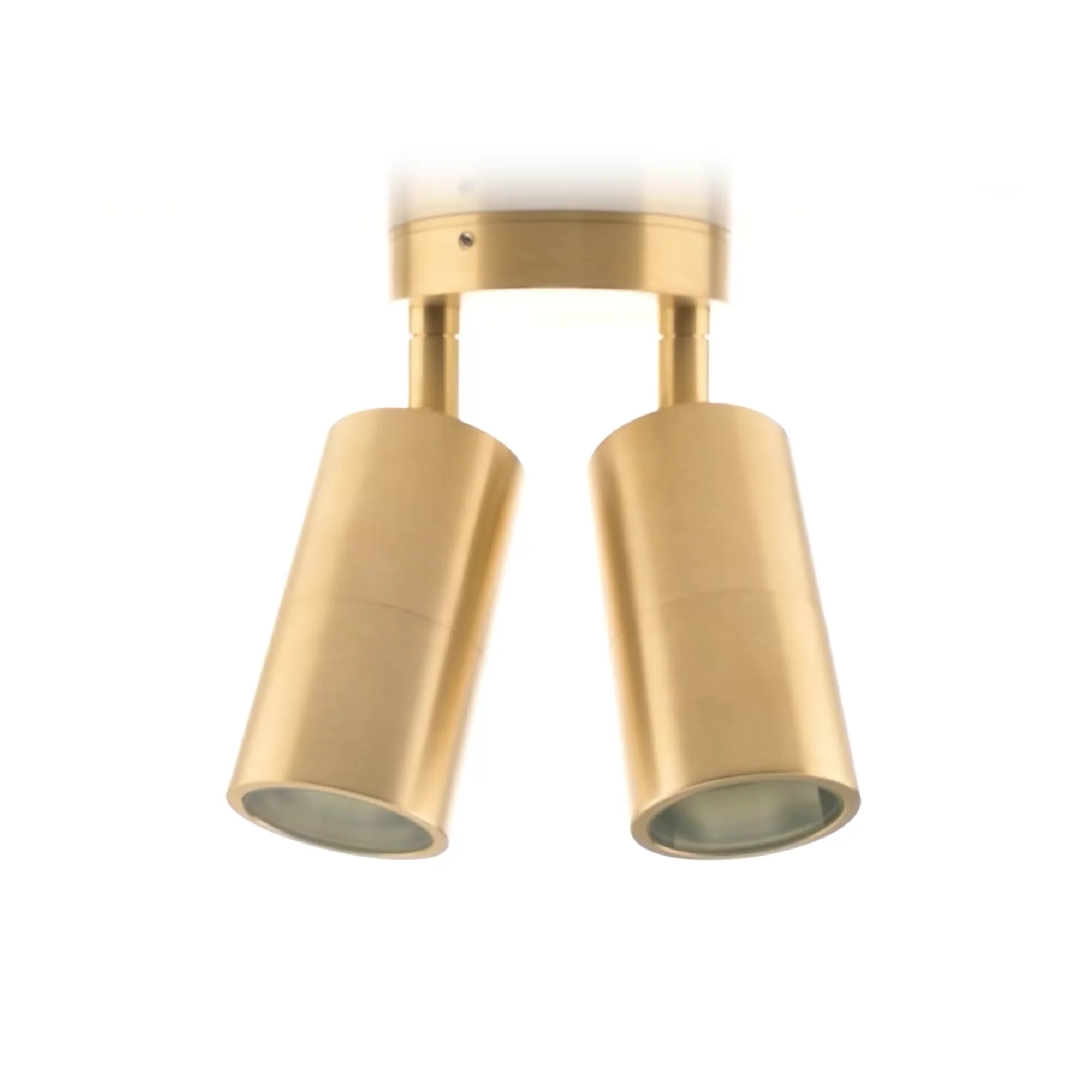 HV1355T-HV1357T - Tivah Solid Brass TRI Colour Double Adjustable Wall Pillar Lights 360 degree view