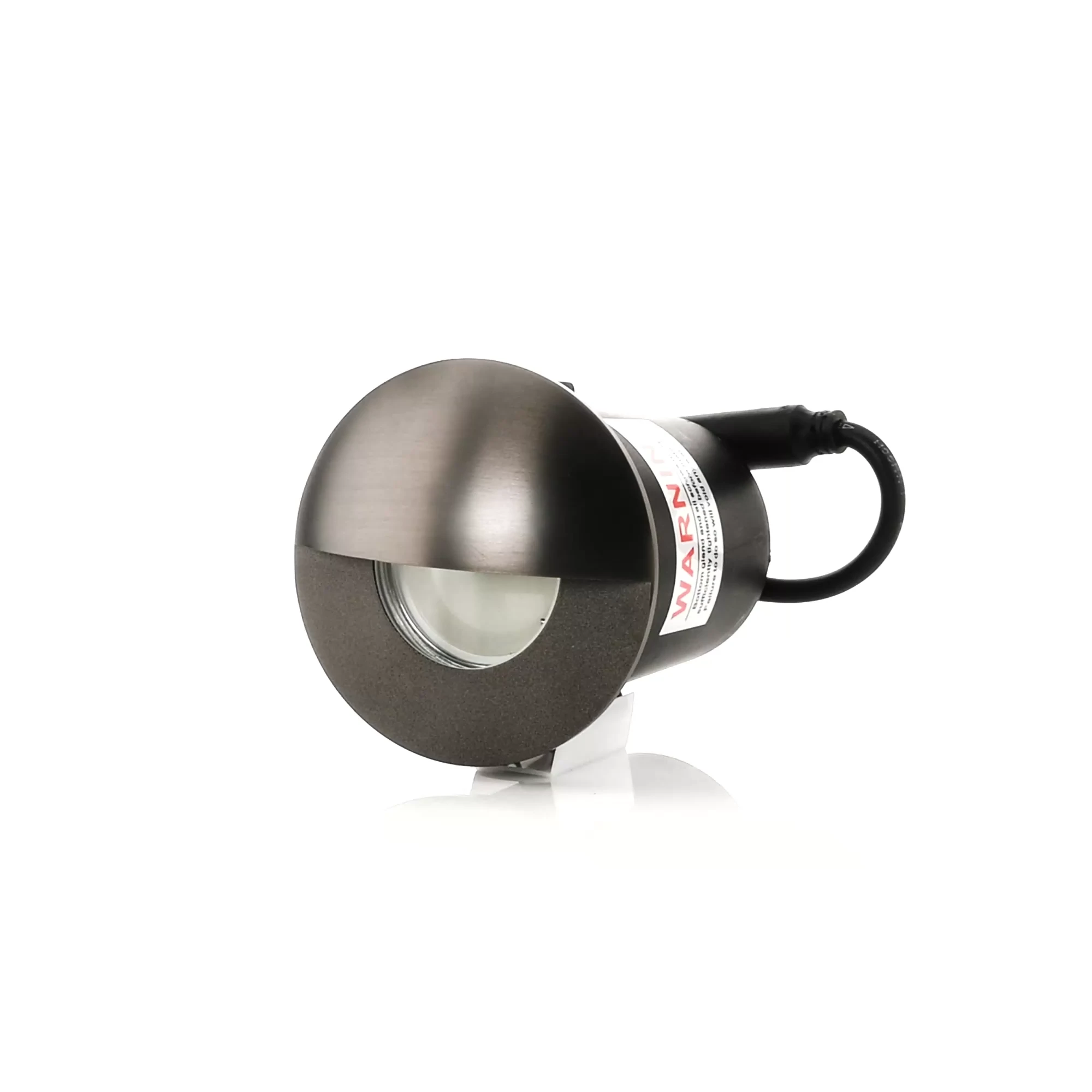 HV19012T-GPH - Ollo Graphite Coloured Brass TRI Colour LED Step Light With Eyelid 360 degree view