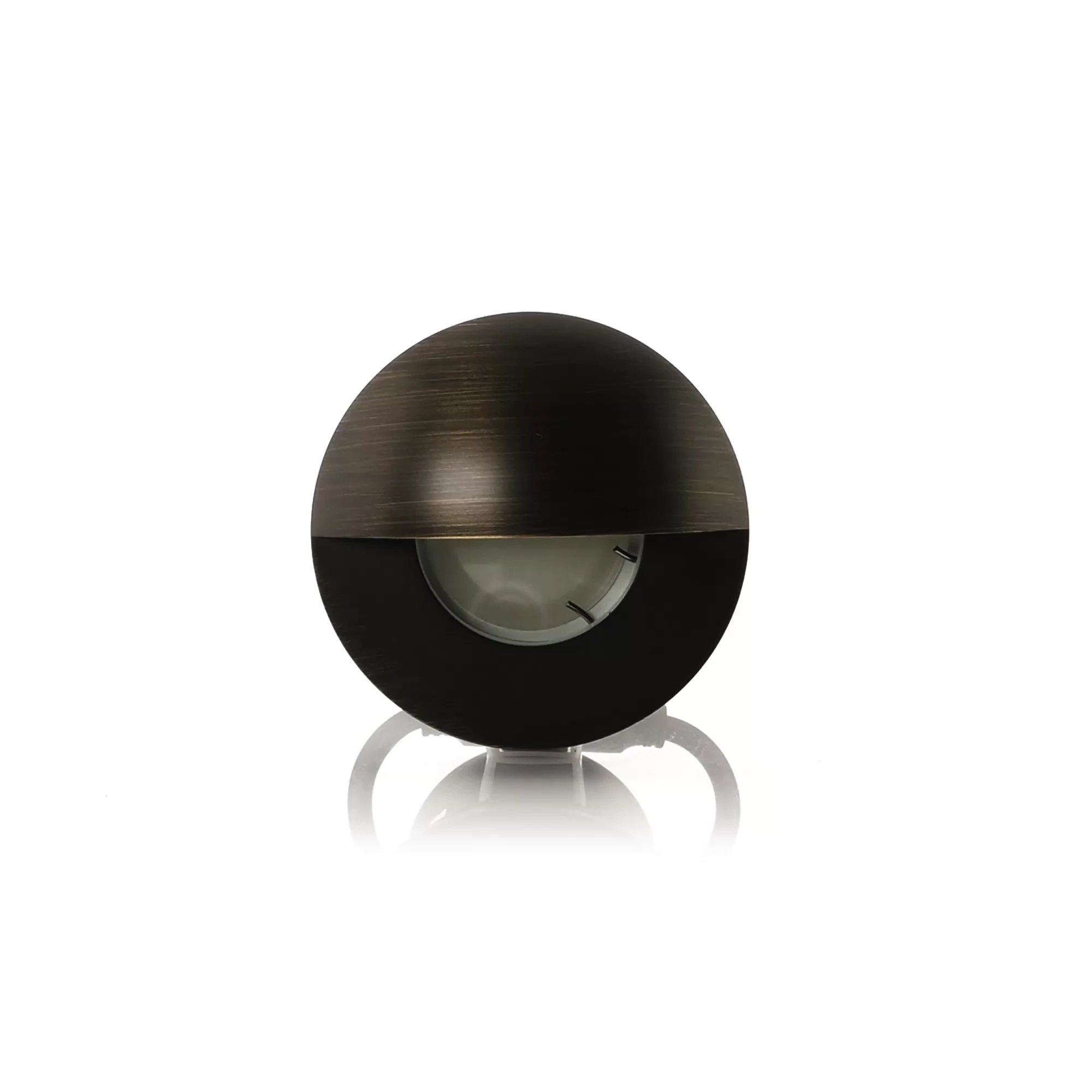 HV19012T-AB - Ollo Antique Brass TRI Colour LED Step Light With Eyelid 360 degree view