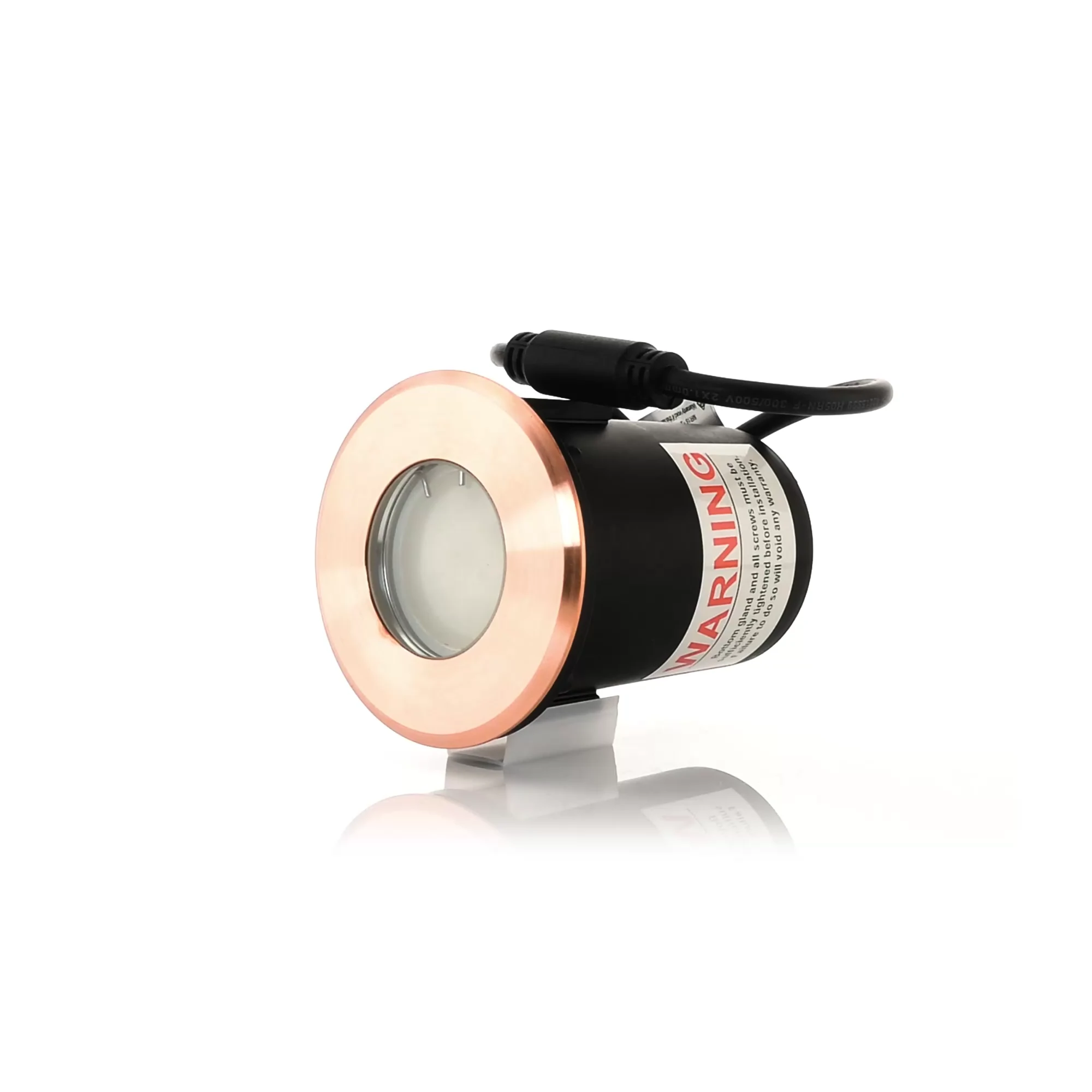 HV19022T-CP - Ollo Copper TRI Colour LED Step or Inground Light 360 degree view