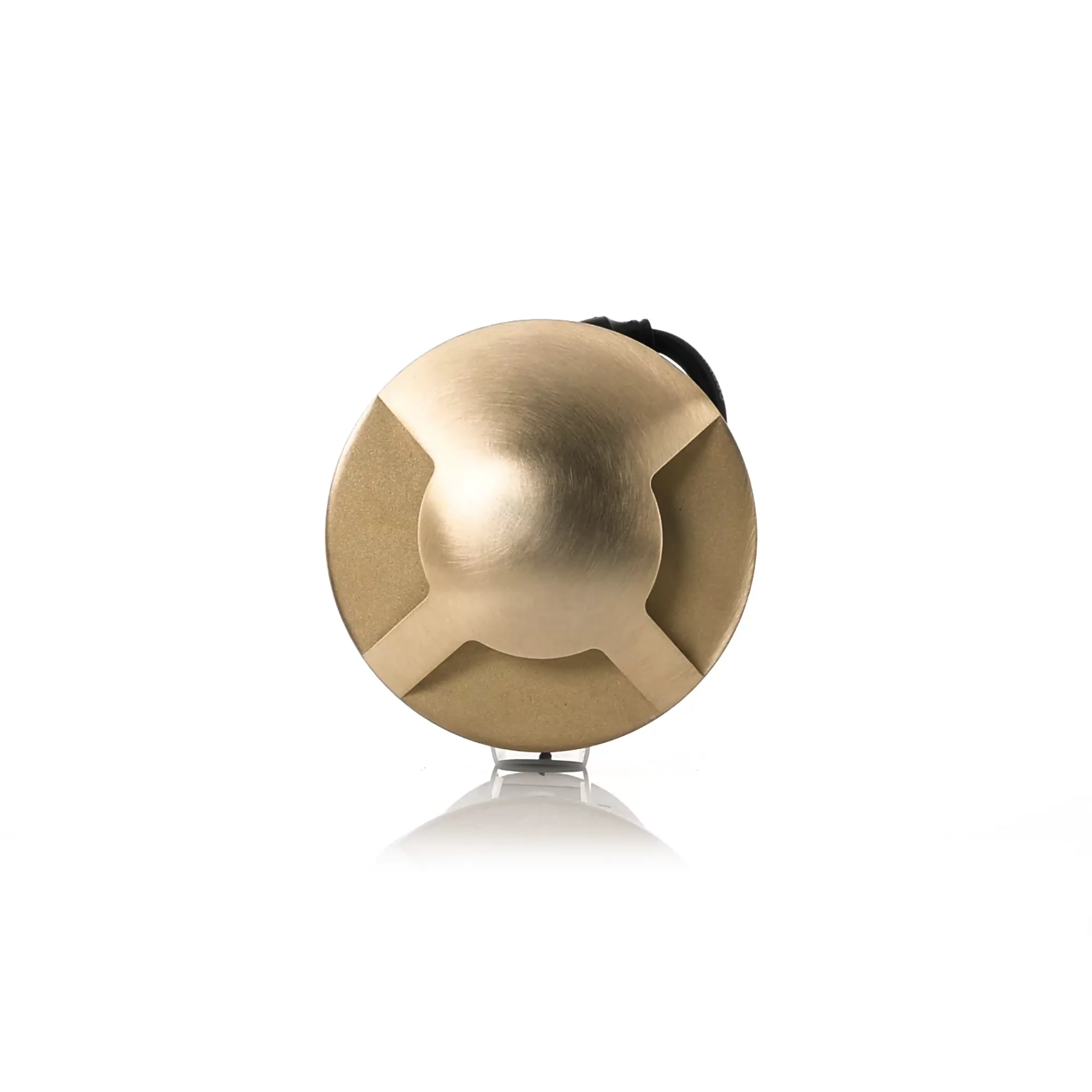 HV19082T-BR - Viale Brass TRI Colour LED Triple Driveway Light 360 degree view