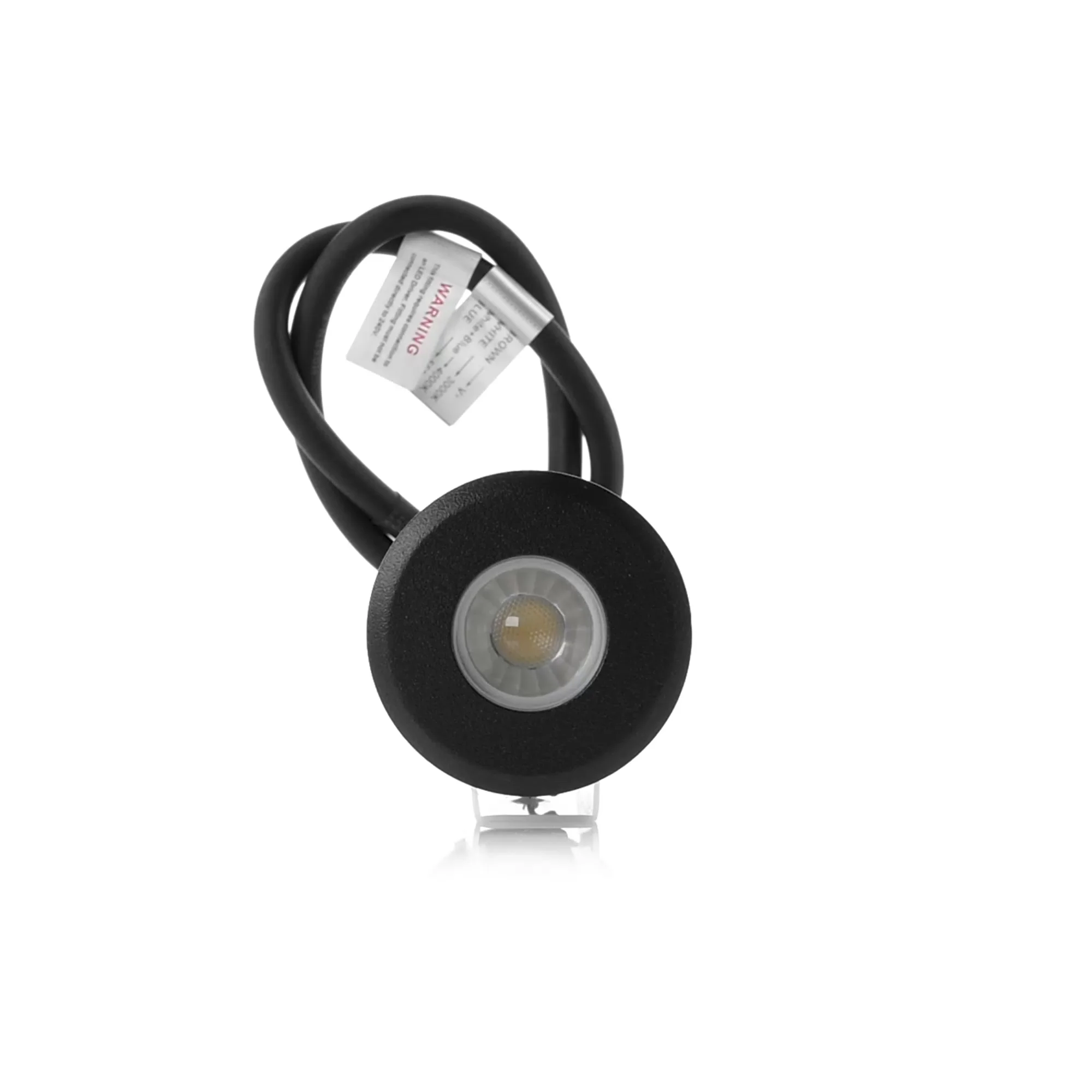 HV2881T-BLK-12V -  Elite Black Aluminium LED Deck or Inground Lights 360 degree view