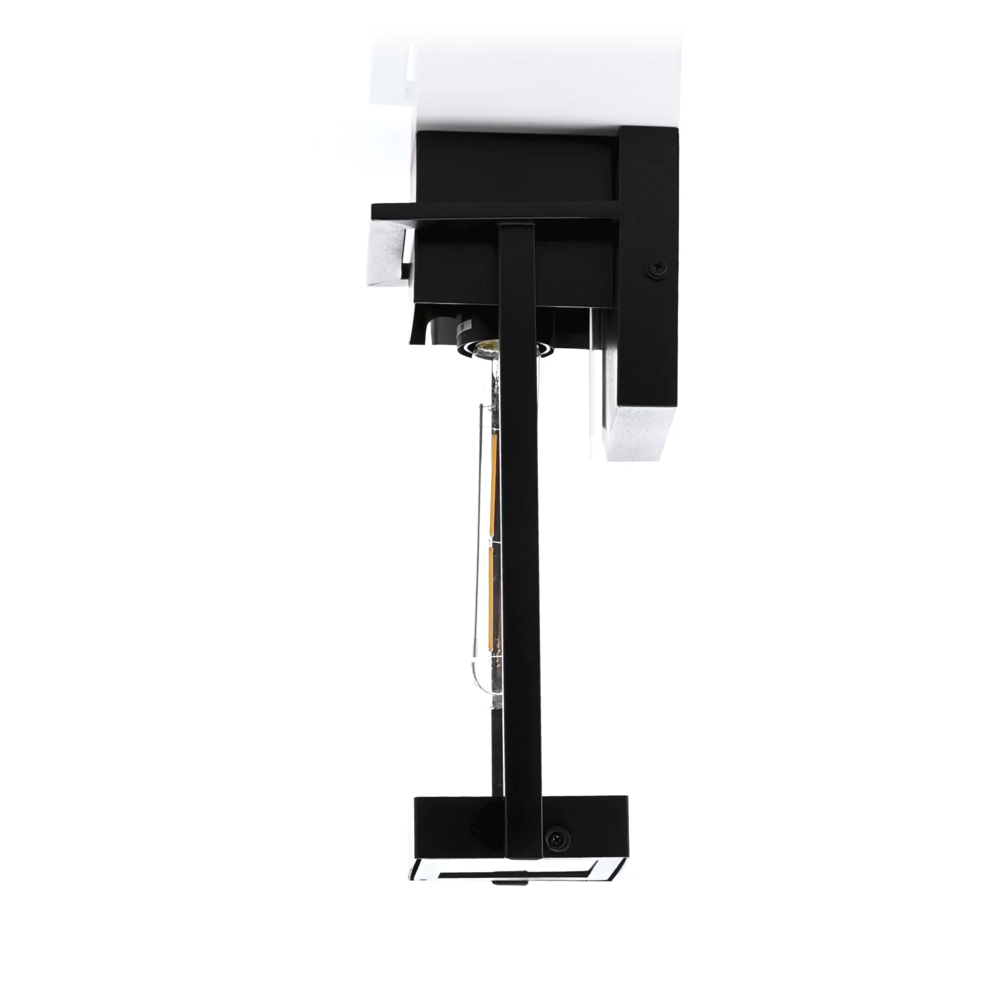 HV3537W-S-BLK - Ashton Galvanised Iron Black Wall Light 360 degree view