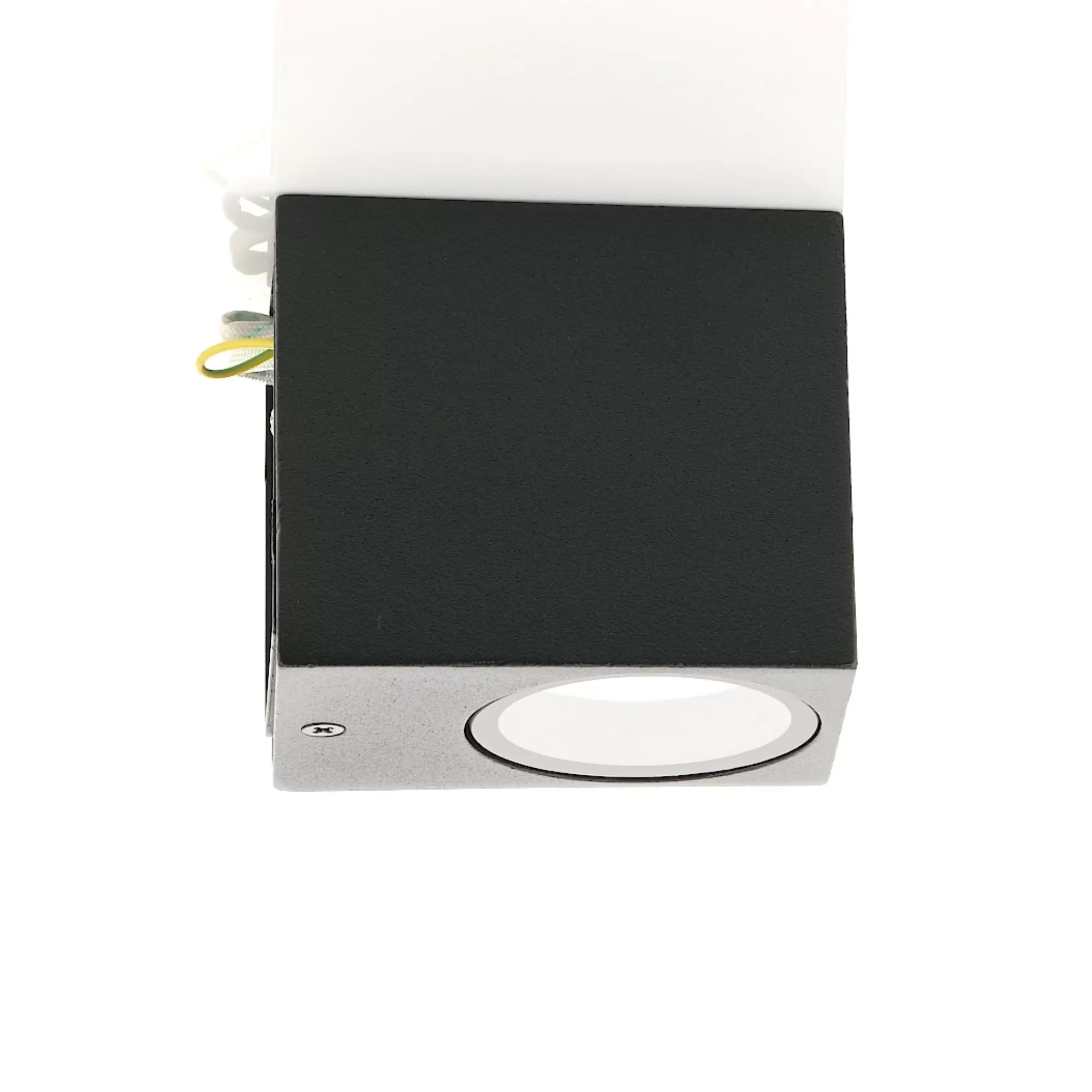 HV3631T-BLK - Accord Black TRI Colour Fixed Down LED Wall Light 360 degree view