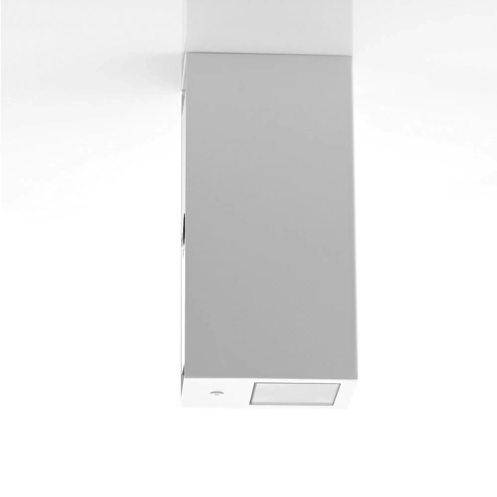 HV3633T-WHT - Veldi White Square TRI Colour Up & Down Wall Light 360 degree view