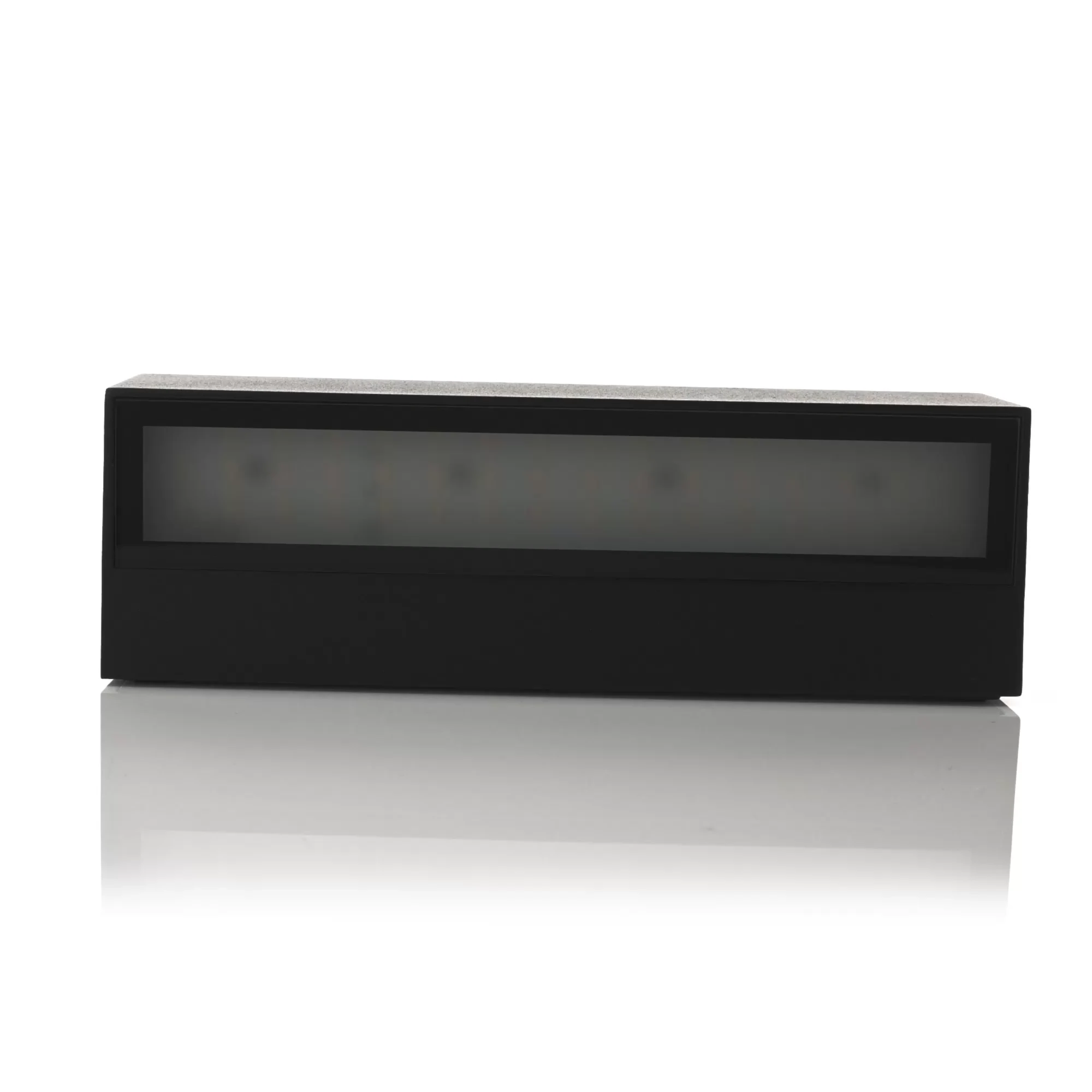 HV3654T-BLK - Siena Black LED Uplighter Wall Light 360 degree view
