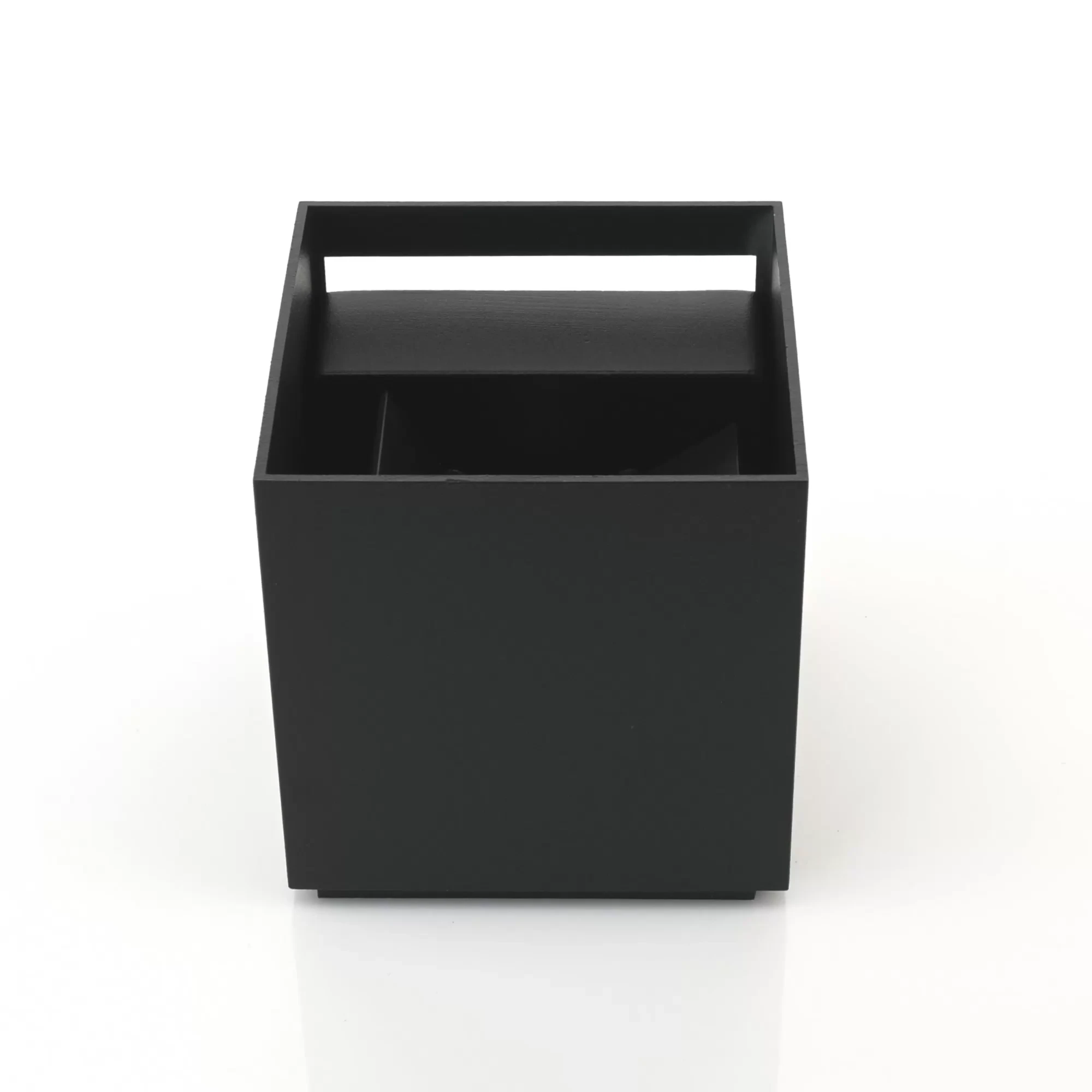 HV3658T-BLK-SQ | HV3658T-BLK-SQ-12V - Versa Black Square Up & Down Wall Light 360 degree view