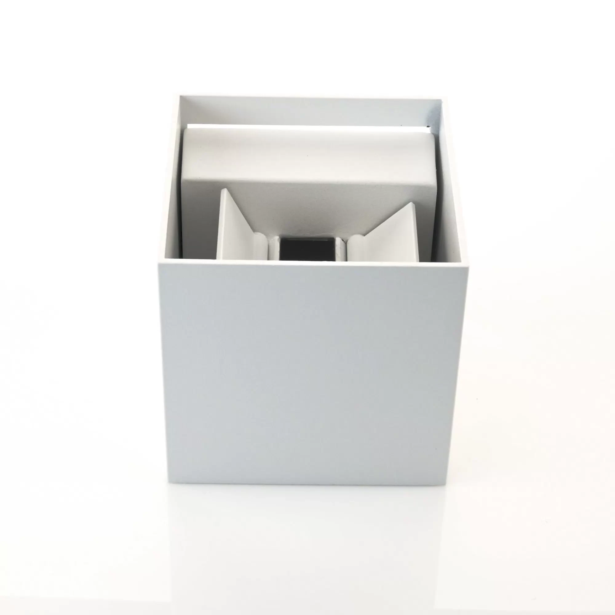 HV3658T-WHT-SQ | HV3658T-WHT-SQ-12V - Versa White Square Up & Down Wall Light 360 degree view