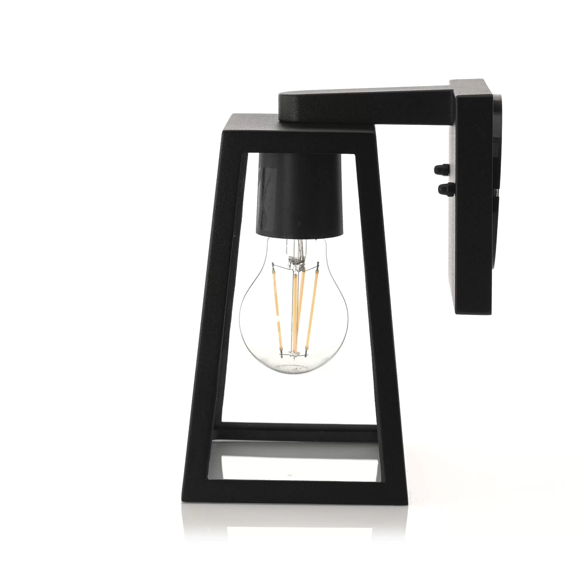HV3672W-BLK - Licht Aluminium Black Wall Light 360 degree view
