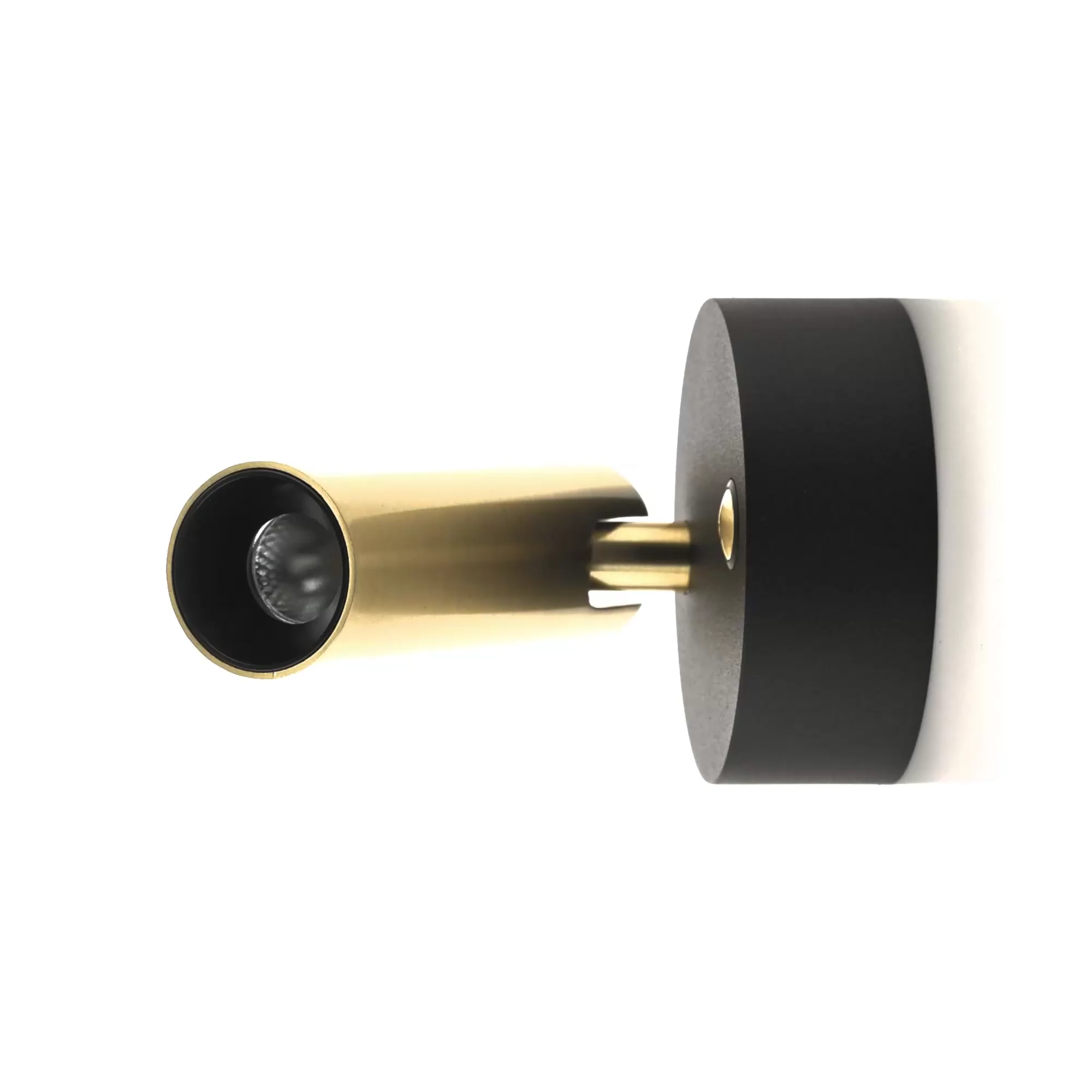 HV3689T-BLKBR - Lesen Black Brass Single Adjustable Wall Light 360 degree view
