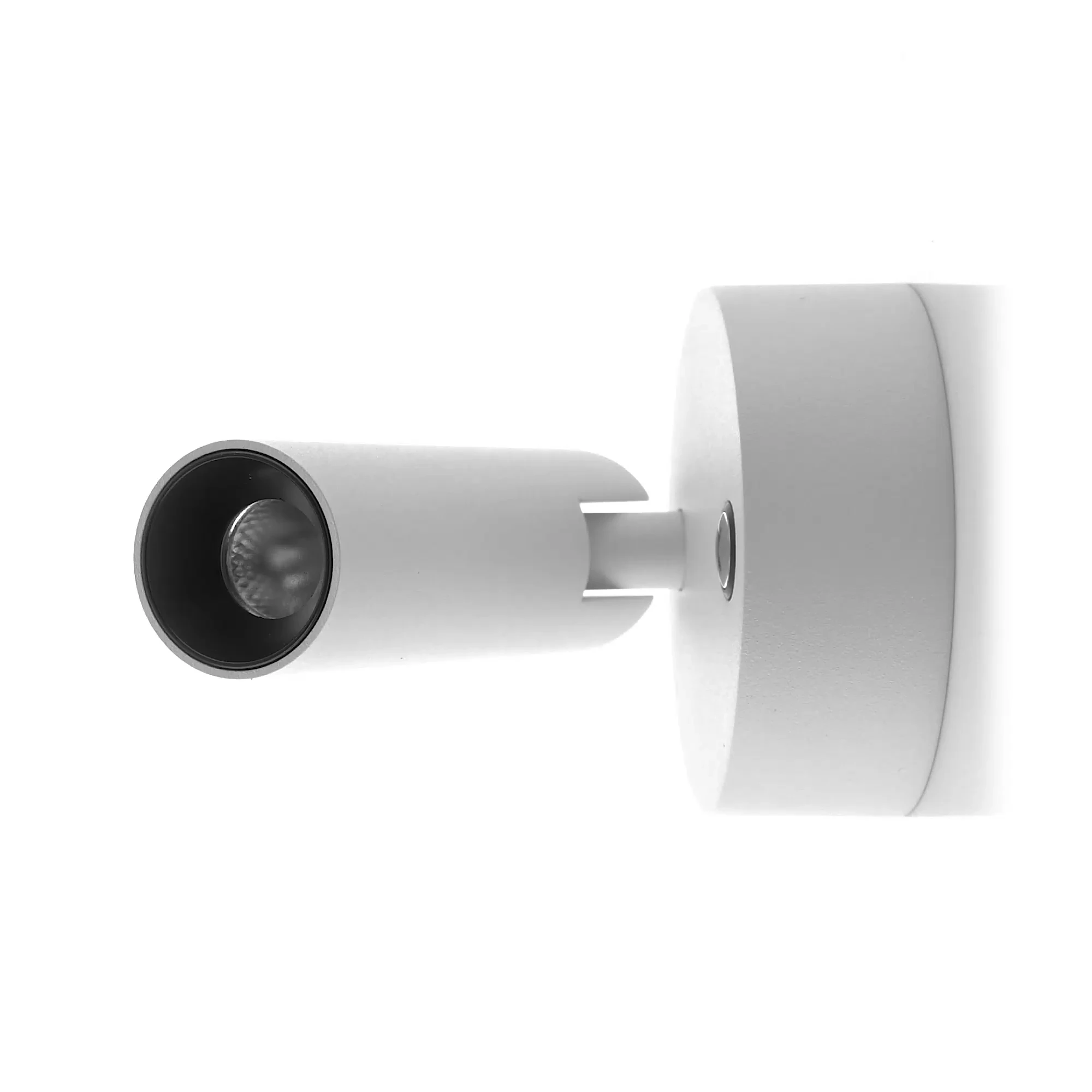 HV3689T-WHT - Lesen White Single Adjustable Wall Light 360 degree view