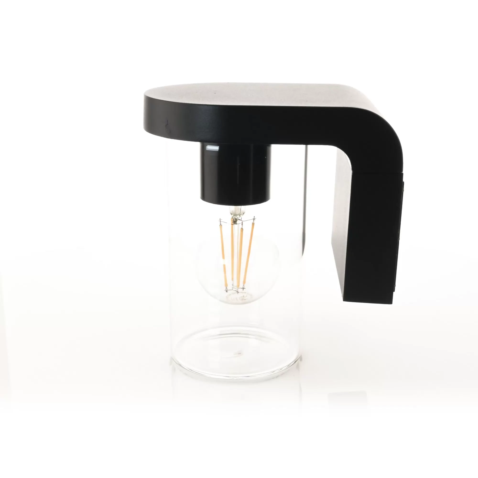 HV3692W-BLK - Angela Black LED Wall Light 360 degree view