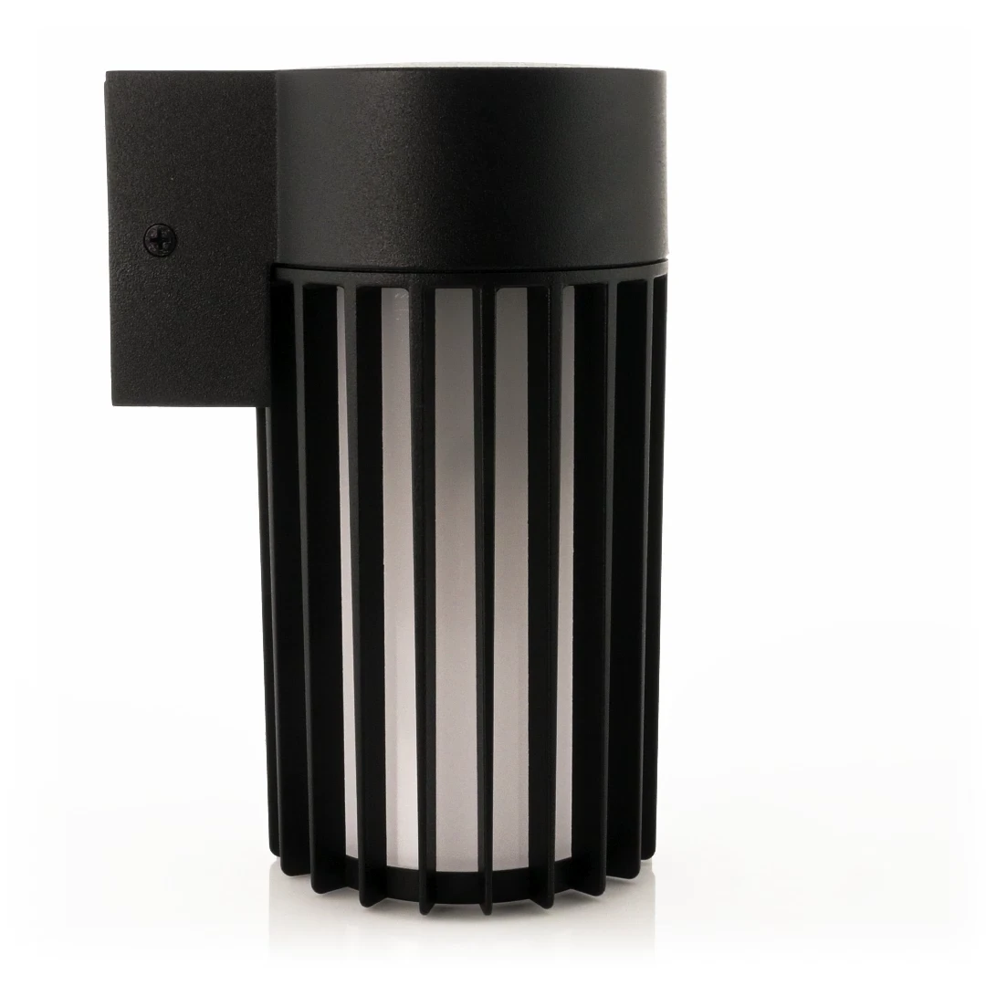 HV3693T-BLK - Tenac Aluminium Black Wall Light 360 degree view