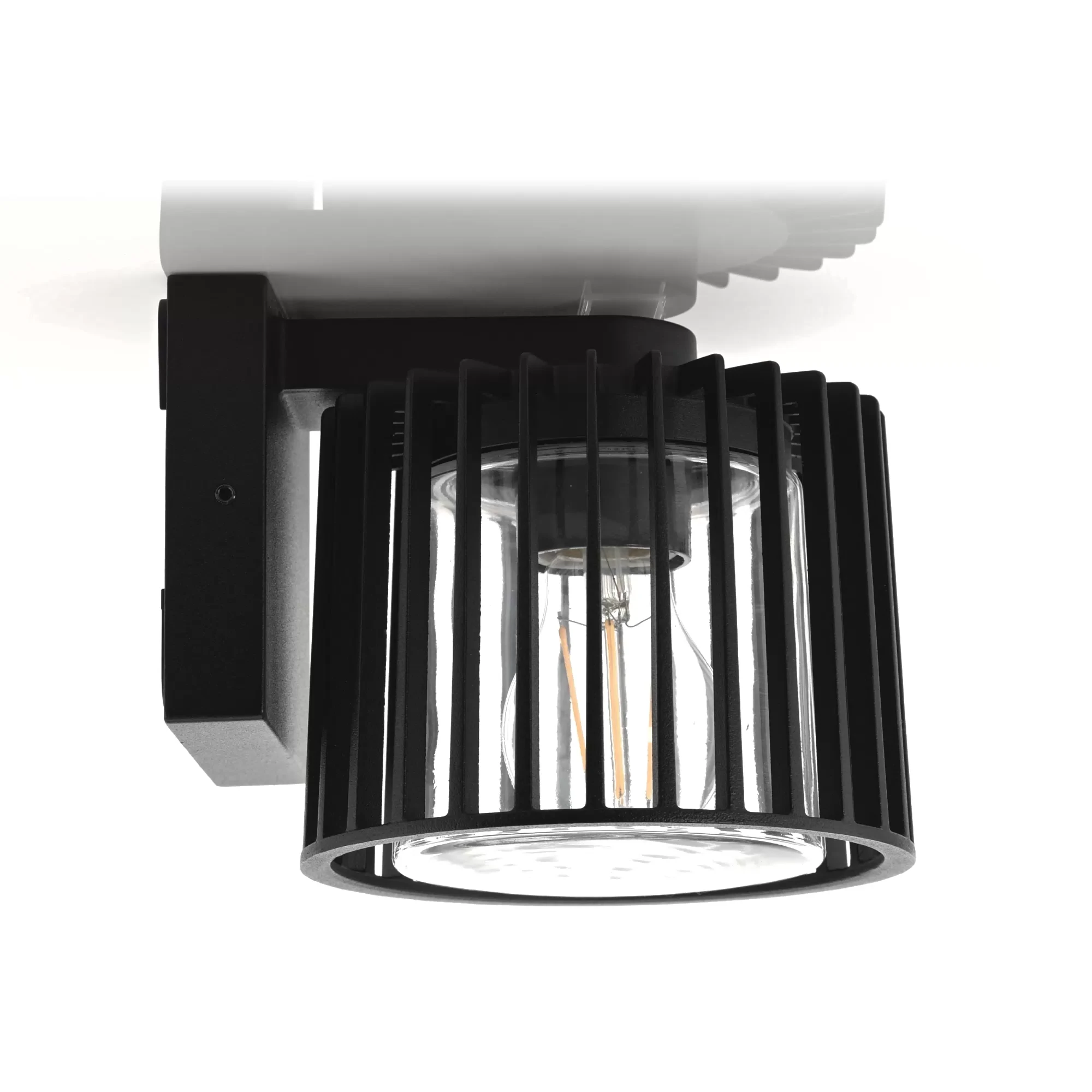 HV3694W-BLK - Lumo Aluminium Black Wall Light 360 degree view