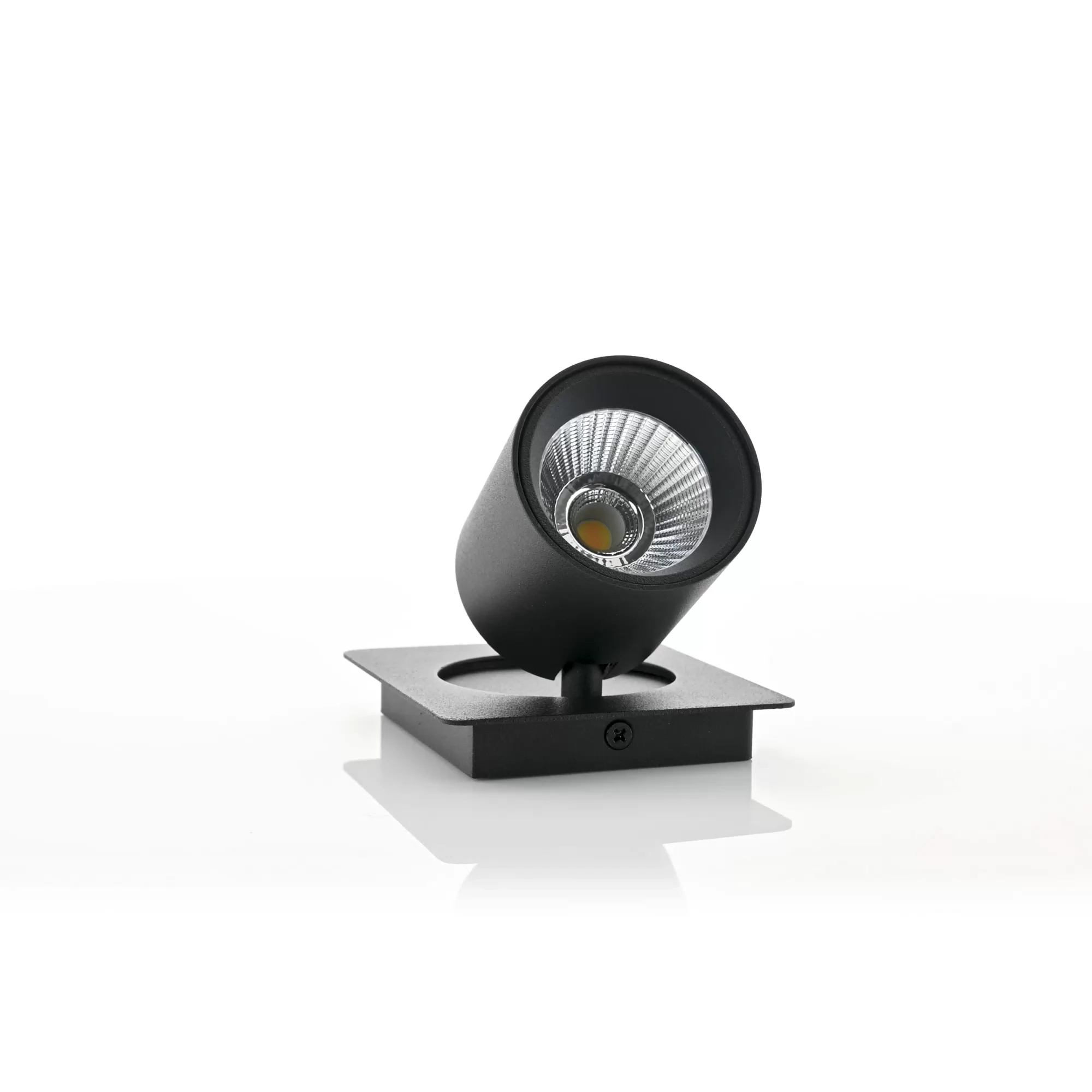 HV4003T-1-BLK - Sbarra Black Single Adjustable Spot Light 360 degree view