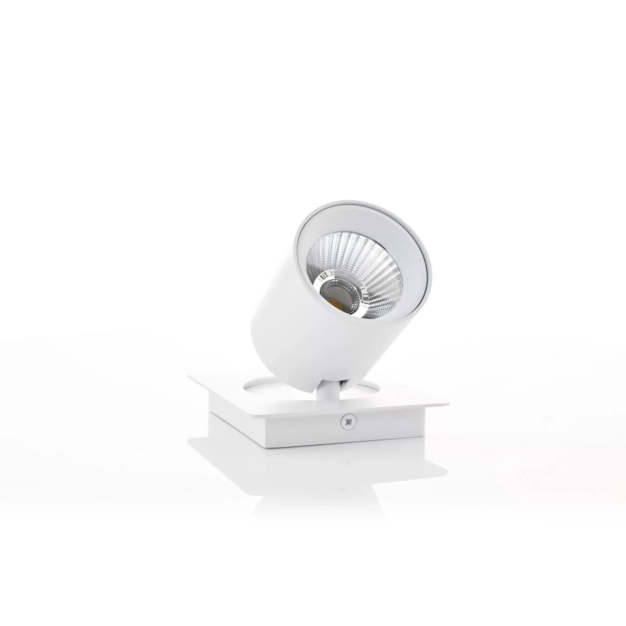HV4003T-1-WHT - Sbarra White Single Adjustable Spot Light 360 degree view