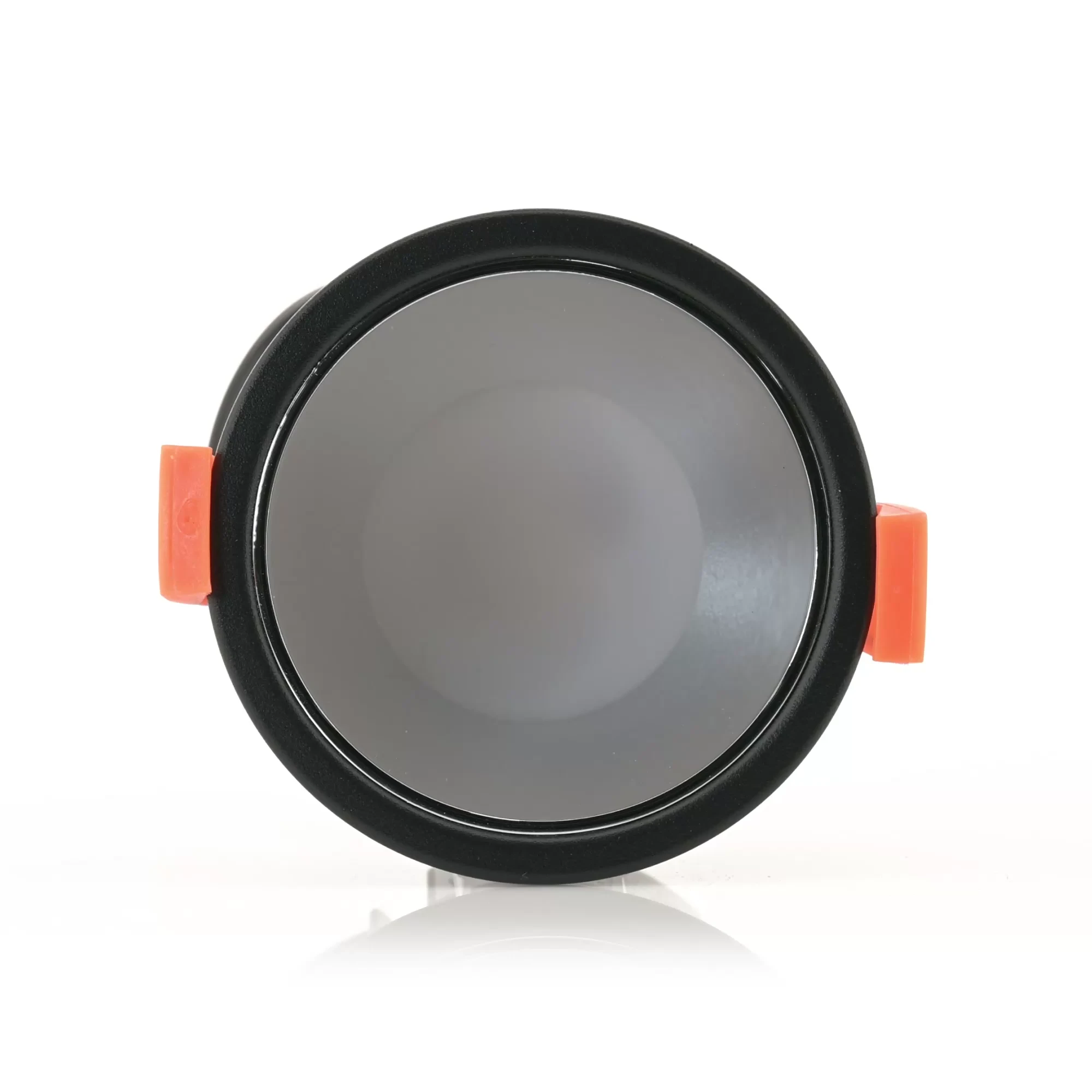 HV5529D2W-BC - Gleam Black with Chrome Insert Fixed Dim to Warm LED Downlight 360 degree view