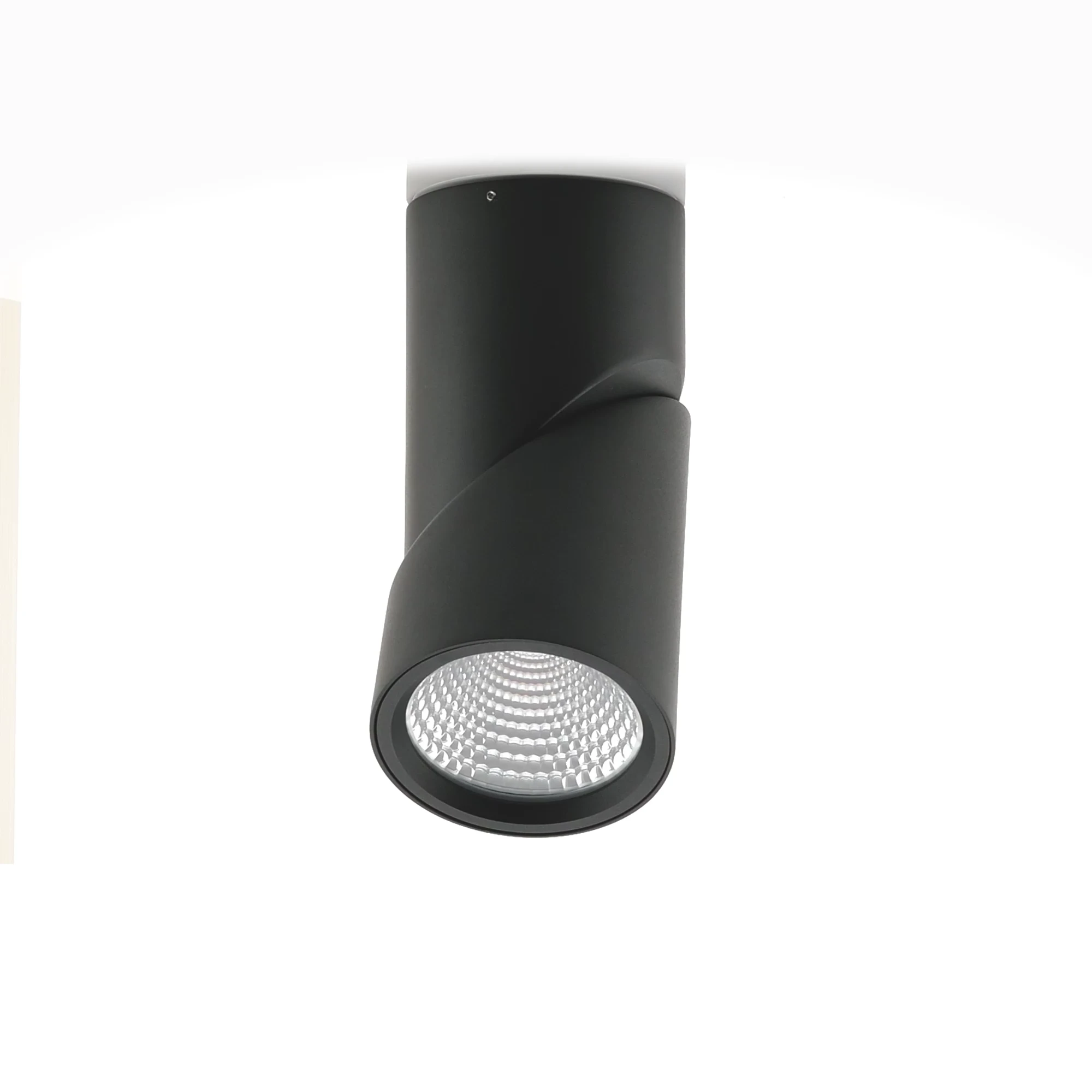 HV5825T-BLK | HV5825T-BLK-12V - Nella Black 24w Surface Mounted Rotatable LED Downlight 360 degree view