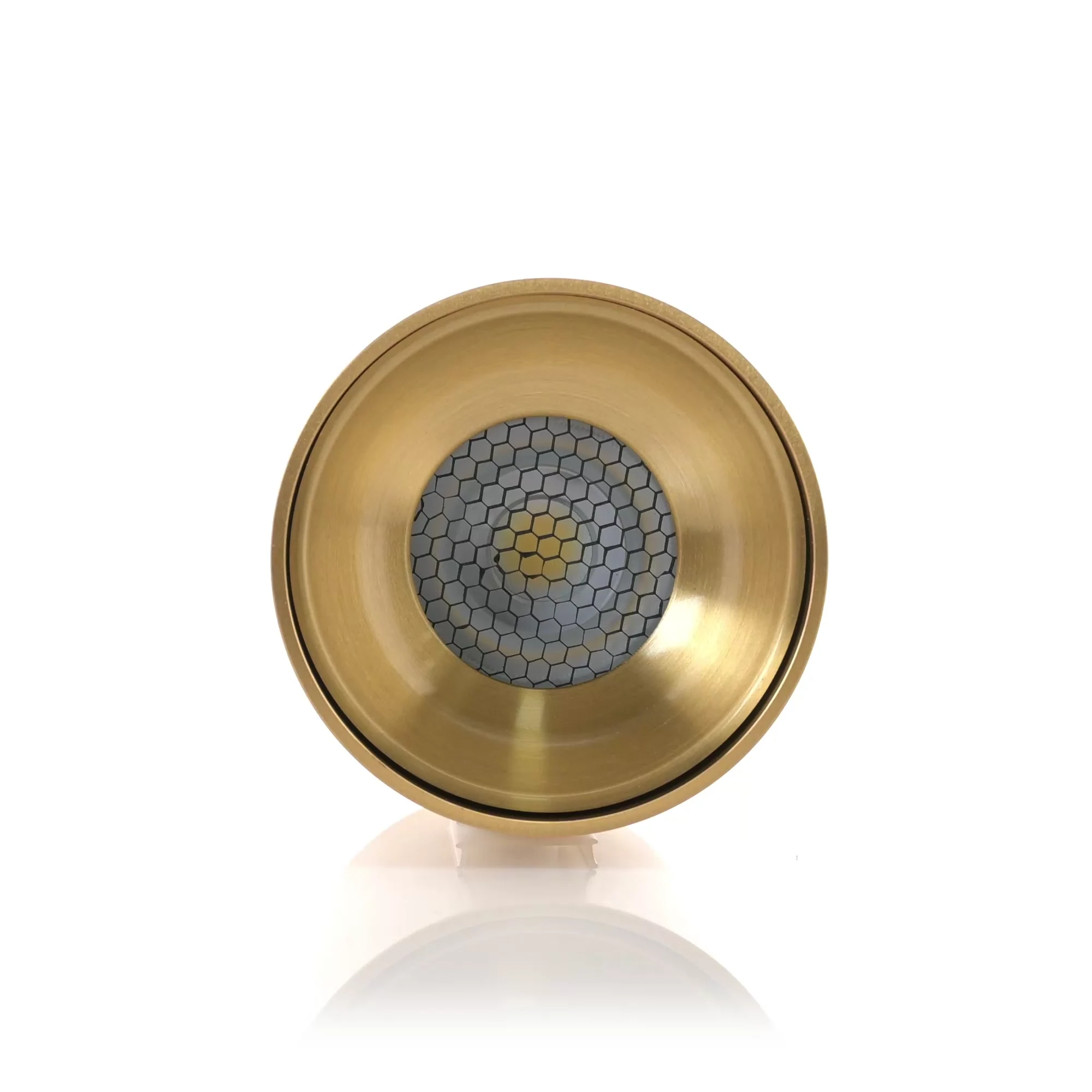 HV5841S-BR | HV5841S-BR-12V  - Nella Brass 7w Surface Mounted LED Downlight 360 degree view