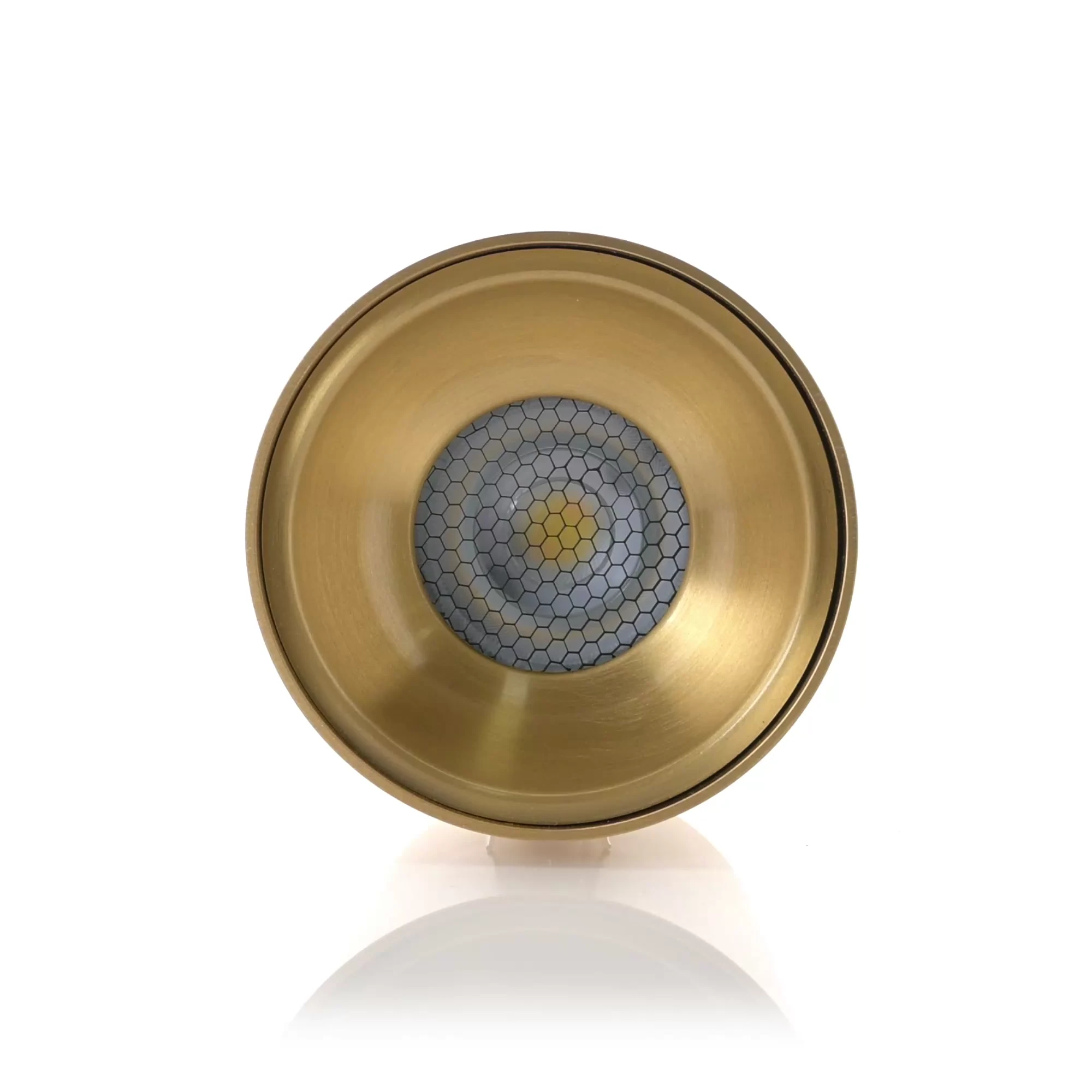 HV5842S-BR | HV5842S-BR-12V - Nella Brass 12w Surface Mounted LED Downlight 360 degree view