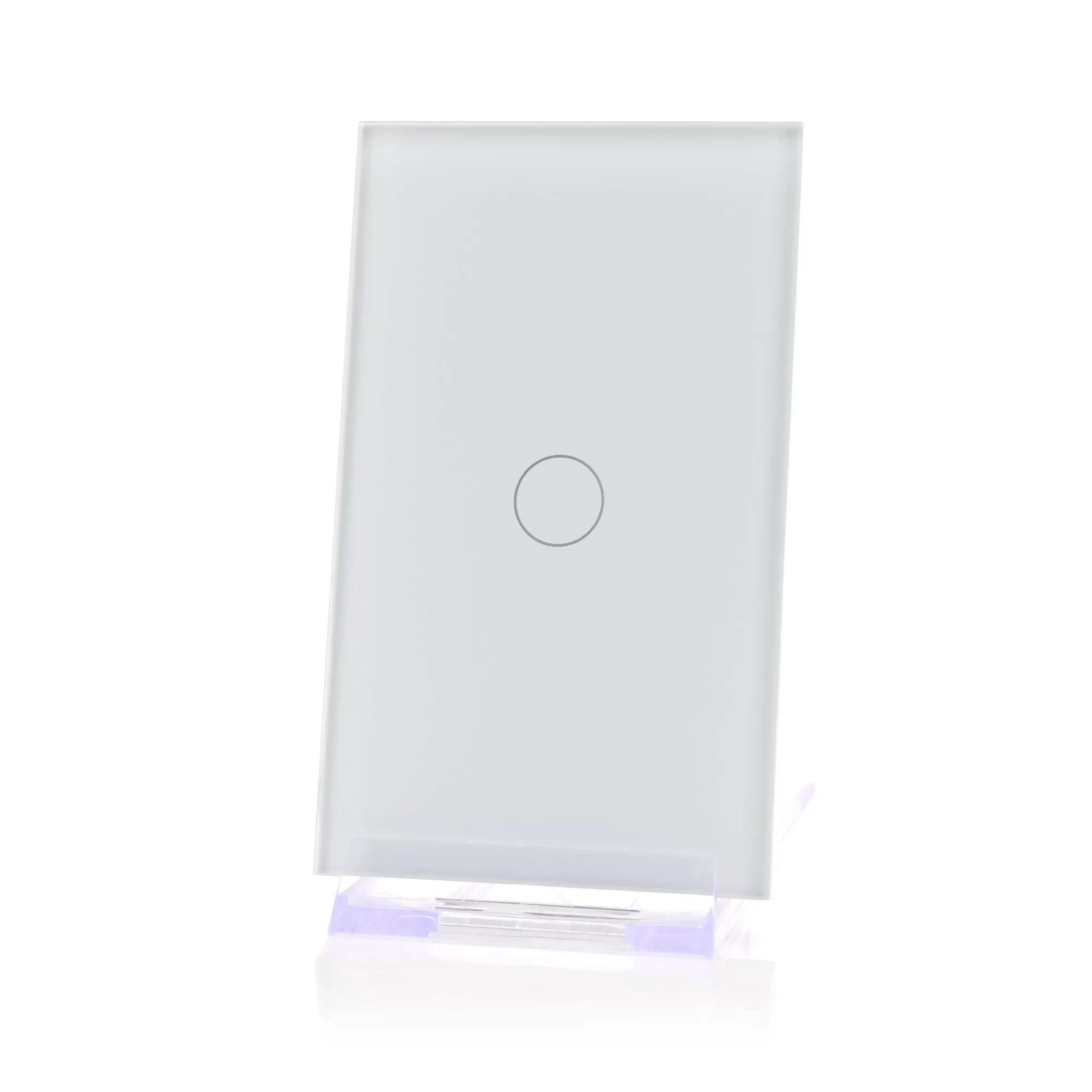 HV9110-1 - Wifi Single Gang White Wall Switch 360 degree view