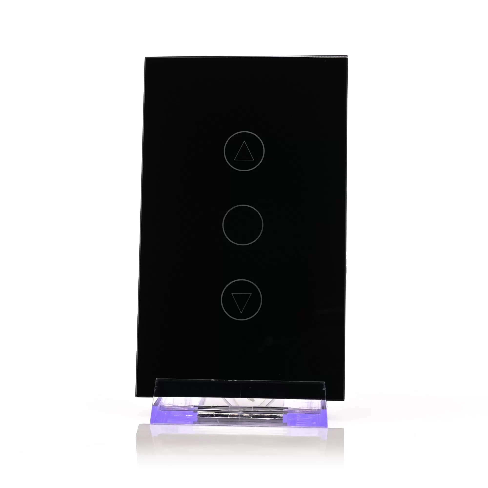 HV9211 - Wifi Single Gang Black Dimmer Wall Switch 360 degree view